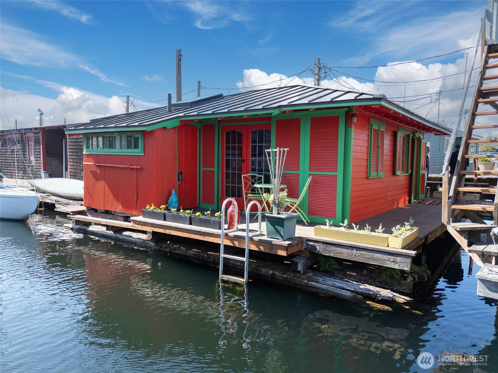 Welcome to "Little Pepper" on Lake Union! Located in the sought-after community of Hamlin Pier, this delightful floating home is quintessential Seattle life on the water. It has been lovingly updated over the years and yet retains its original character and charm. Very cute and incredibly efficient, every inch of this home is thoughtfully designed with modern updates that complement its cozy, timeless appeal. Enjoy waterfront living with paddleboarding at your doorstep, stunning views, and vibrant Eastlake energy all around. Pride of ownership shines throughout, from the stylish interiors to the serene outdoor spaces. Livable layout, including storage and laundry. A rare opportunity to own a piece of iconic Seattle floating home history!