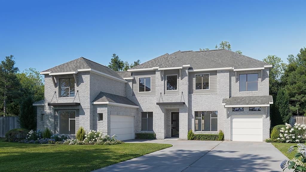 eatured on a half acre homesite. Step off the front porch into the grand entryway boasting a curved staircase and a 19-foot ceiling. The formal dining room is at the entrance of the home. Adjacent to the dining room is the home office which includes double doors for additional privacy. A secluded guest suite down the hallway with a full bathroom allows for guests to have their own space. The two-story family room boasts sliding glass doors and a warming wood mantel fireplace. Hardwood floors throughout main living area. The backyard covered patio is just off the morning area. The kitchen features an island with built-in seating, ample counter space, and an oversized walk-in pantry with plenty of storage. The primary bedroom offers ample natural light from its wall of windows. Double doors lead into the bathroom which features a freestanding tub, glass enclosed shower, dual vanities, two walk-in closets, and dual access to the utility room for conveniency. Up the stairs you are greeted by an overlooking view of the first floor. The large game room provides space for entertainment along with the adjoining loft area. Two secondary bedrooms with full bathrooms and walk-in closets complete the second level. A three-car split garage completes the home.