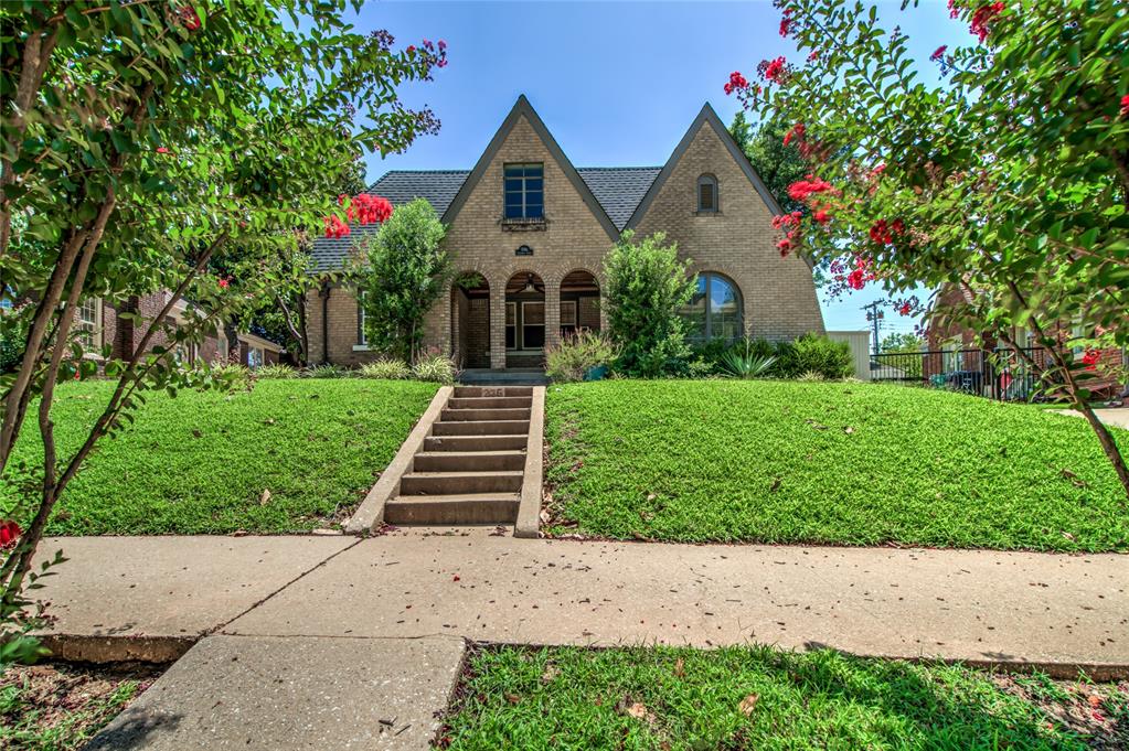 Charming Historic home in beautiful Edgemere Park neighborhood. Lots of updates in the past 8yrs. Remodeled kitchen with granite countertops, and kitchen eating space with built in pantry. Living room with barrel ceiling, hardwood floors, and fireplace. Separate large Dining room with hardwood floors. Recent interior paint on first floor. All secondary bedrooms and 1 1/2 bath on first floor. Study with iron doors that exit to backyard, the study could be a 4th bedroom. Large Primary bedroom upstairs with recently remodeled bathroom, with copper soaking  tub, and dual headed shower. Plumbing and electrical were updated, and insulation added by previous owner. There is a finished 311 sq.ft. room in basement with Heat & Air and Fireplace. This room is included in total sq. footage. This could be a great rec .room, work out room, workshop, or Man Cave. Also there is 210 sq.ft. in Basement that is currently used as Laundry room. This room is not included in total sq. footage. Security cameras and TV mounts to stay with property. This house is 2 blocks from Park.  A MUST SEE !!!