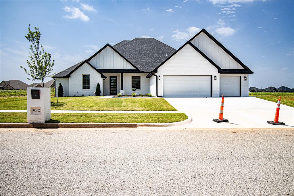 4 bed, 3.1 bath, 3 car garage, Study and Bonus Room. Wood look tile throughout. Large Covered Patio with natural gas line available and TV plugins. 12 ft ceiling in living area and 10ft kitchen and bedrooms. Kitchen Island with double sink, large pantry and gas stove top. Center fireplace in living with shelving and cabinetry on either side. Master bath has walk-in shower and stand alone tub, dual sinks, walk-in closet with clothes and shoe shelve plus 3 tier hanging racks and built in dresser. All rooms have walk-in closets with shoe racks/clothes shelves. Jack and Jill bathroom between 2nd and 3rd bedrooms. Mother in law suite has own bathroom. Bonus Room/Theater Room with HUB closet. Laundry room has sink, cabinetry and hanging rack. Tankless water heater. Fully fenced backyard, Blinds in the bedrooms. Mud bench, sprinkler system, high efficiency HVAC, garage outlet for EV charge hook up, fully wired security system with 7" touch screen, Building projector screen, epson 3200 Projector, denon 7.1 receiver and kilpsch speaker system.