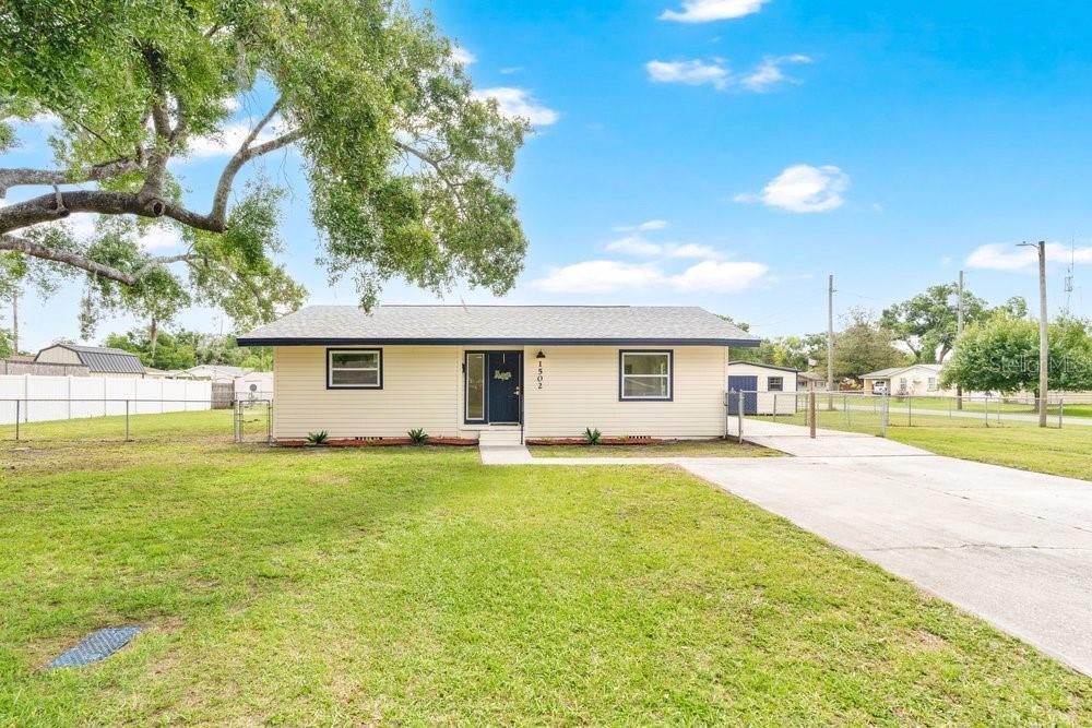 Located minutes from I-4 on a corner lot with no HOA in an established neighborhood. NEW ROOF and windows with warranty. Completely remodeled. New A/C units. Washer and Dryer included! Luxury Vinyl floors, primary en-suite bath, split floor plan, tile baths. Spacious fenced-in back yard. Storage shed with power. Plenty of off street parking. This home is equipped with mini-split units that allow zone based heating and cooling by room, to save money and accommodate personal preferences.