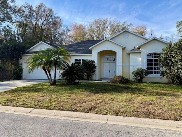 Pool house in gated community offering 4 bedrooms and 3 bathrooms. NEW roof. Secluded lot abuts a pond and wooded area. House needs work. Bring your paint brush and design ideas.