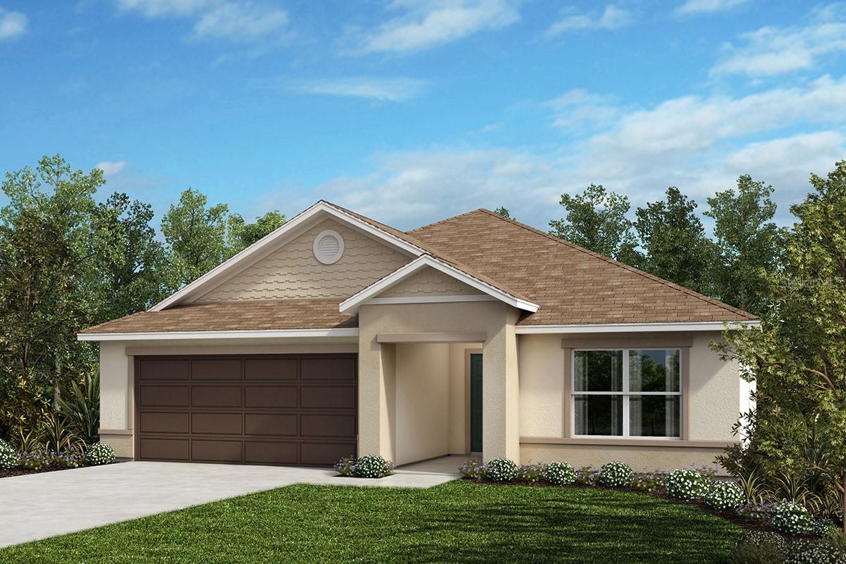 Prepare to meet the house of your dreams with this beautiful single-story home featuring upgraded vinyl plank in the living and wet areas. The entry gives way to a spacious great room leads out to a covered patio, ideal for hosting friends and family. This contemporary kitchen features granite countertops, 42-in. upper cabinets, an eat-at island, a walk-in pantry, and a stainless-steel Whirlpool® appliance package. Towards the front of the house, you will find two secondary bedrooms and den. The primary bedroom boasts a large walk-in closet, a connecting bath with a linen closet, tile surround in the walk-in shower, and a dual sink vanity with granite countertops.