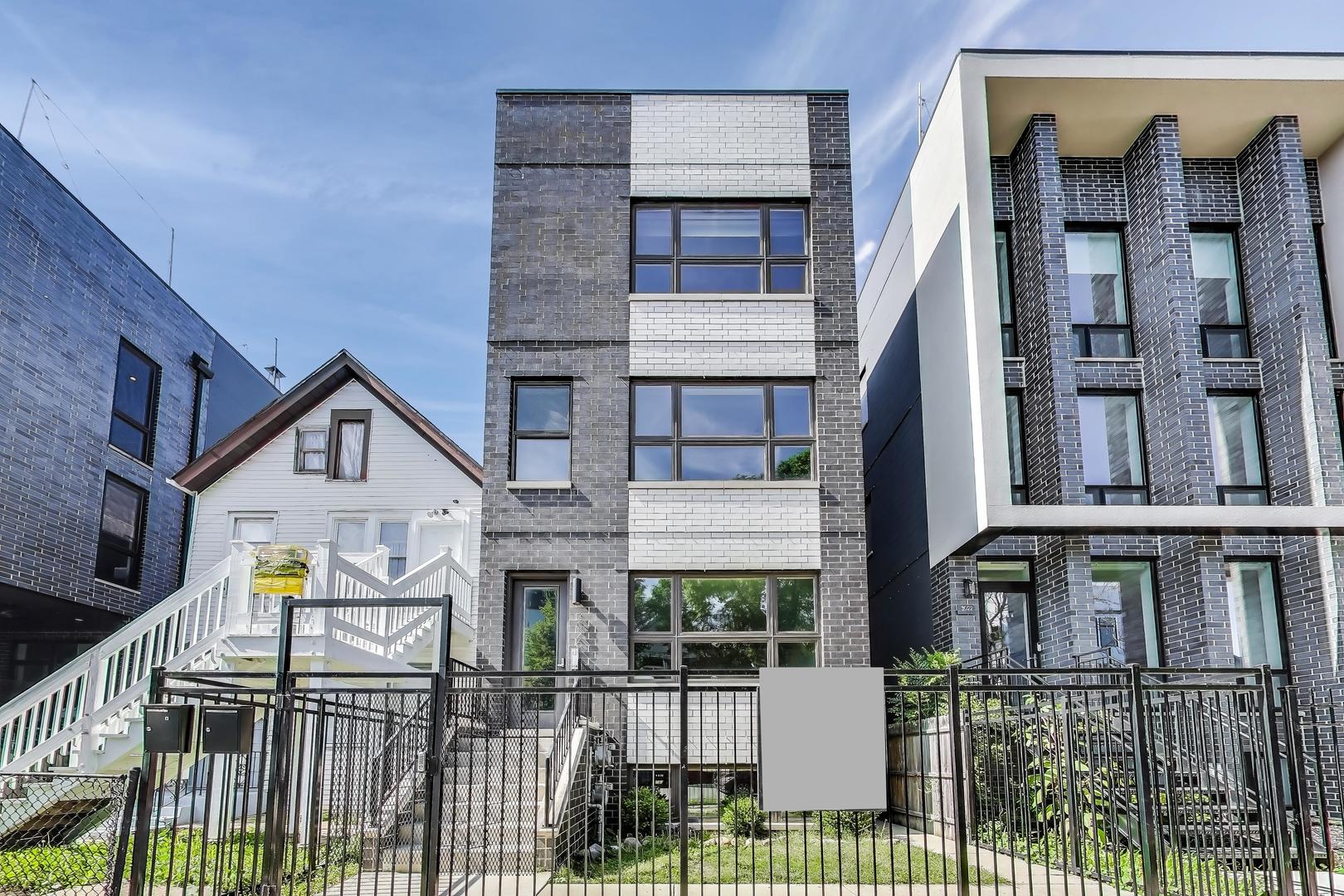 Welcome to the Chicago Lifestyle, a Logan Square story. Tucked just steps from the California Blue Line and the lush boulevards of Palmer Square, this top-floor penthouse duplex redefines city living with a rare blend of space, privacy, and thoughtful design. Perched atop a boutique two-unit walk-up, this 3-bedroom, 2.1-bath home lives like a single-family home, offering an open layout, natural light from three exposures-north, south, and east-and standout features that elevate every moment.    Built in 2020, this residence has been meticulously maintained and recently refreshed with new paint throughout, including the rooftop deck. Inside, you're welcomed by warm oak hardwood floors, custom lighting, and striking finishes including gold-tone hardware and sleek, modern cabinetry. The main level offers an expansive entertaining space, anchored by a chef's kitchen complete with quartz countertops, a full professional Bosch stainless steel appliance package, and a highly coveted walk-in pantry-a rare luxury in city condos. Step out from the kitchen to a rear balcony, perfectly placed for grilling and al fresco dining.    Function meets elegance with both front and rear entrances featuring their own coat closets, and a dedicated mudroom provides a seamless drop zone with storage and organization built in. All closets throughout the home are professionally organized, and motorized blinds add a layer of ease to everyday living. Upstairs, all three bedrooms are tucked away on a quiet level along with a conveniently placed laundry area. The primary suite is a true retreat with radiant heated floors, double vanity, a separate shower and tub clad in marble,  and a spacious walk-in closet. Two large additional bedrooms share a stylish second full bath and another rear landing balcony perfect for morning coffee or evening air.    Above it all, a full-floor private rooftop deck with gas, water, and electric awaits-offering endless possibilities to create your dream outdoor oasis. Whether hosting friends or unwinding solo, the space invites creativity and comfort. The entire rooftop has been freshly treated and painted, setting the stage for summer enjoyment or future custom enhancements.    The building itself is a self-managed, boutique two-unit association, offering an intimate and quiet lifestyle that's hard to find in larger developments. With low monthly assessments that include water, trash, and common insurance, and no rental restrictions beyond standard lease terms, this home provides flexibility and long-term value. A private garage parking spot is included in the price.    And then there's the neighborhood-Logan Square. Just one block to the Blue Line and minutes to highway access, the location is unbeatable for commuting. But more than that, it's a destination in itself. Spend weekends at the beloved Logan Square Farmers Market, jog through the green expanse of Palmer Square or along the 606 Trail, explore vintage shops and local boutiques, and wrap up your day with a cocktail at Meadowlark or dinner at culinary staples like Daisies or Lula Cafe.    This is more than a home-it's a place where design meets lifestyle, where location fuels connection, and where every detail was considered to support how you really live. Welcome home - you are going to love starting to live the Logan Square lifestyle.