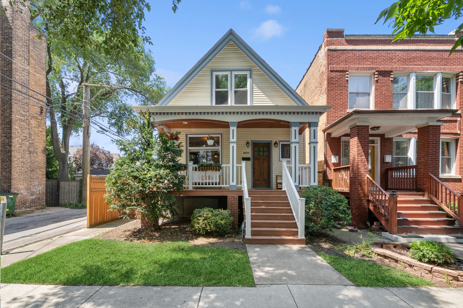 Tucked away on a quiet, tree-lined street in vibrant Logan Square, this beautifully updated 4-bedroom, 2-bath single-family home is a rare gem. Originally built in 1893 as a classic worker's cottage, it perfectly blends timeless character with thoughtful modern updates. Step inside to discover original hardwood floors, tall ceilings, and sun-drenched rooms that radiate warmth and charm. Recent upgrades-including a brand-new front porch, exterior siding, windows, plumbing, and a stunning new primary bathroom-offer both comfort, energy efficiency and peace of mind. The sleek, modern kitchen features contemporary finishes and stainless steel appliances, while both bathrooms have been stylishly renovated. Upstairs, three of the four bedrooms are grouped together for a cohesive, functional living space. The unfinished basement, with high ceilings, exterior access, and drain tile, is full of potential-ideal for future expansion, a home gym, workshop, or creative studio. A 2-car detached garage adds even more convenience. Out front, the inviting porch is perfect for relaxing and enjoying the neighborhood vibe. Just steps away from local favorites like Longman & Eagle, Logan Square Farmers Market, Park & Field, Lula Cafe and more - this home offers the perfect balance of city living and peaceful retreat. Charming property offered "As Is".