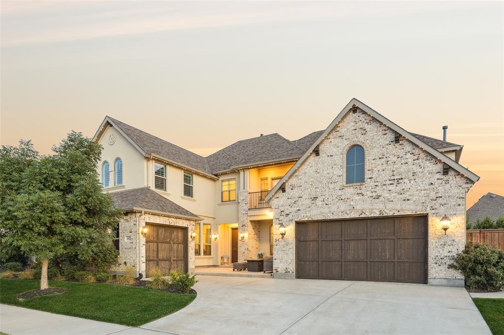 Experience Texas luxury living with unique beach views found nowhere else in North Texas. This incredible custom home in prestigious Windsong Ranch overlooks the iconic 5-acre Crystal Lagoon.
This entertainer's dream showcases an open floorplan where the unique 12' sliding glass door vanishes into the wall, seamlessly transforming the huge back patio and gourmet kitchen, large family room, hearth room, and breakfast area into one extraordinary entertaining space, complete with built-in bar and seamless audio from front patio through living areas to back yard.
The gourmet kitchen features premium appliances, walk-in pantry, butler's pantry, and pull-out spice racks. The reimagined dining room functions as an elegant second office with double-door entrance, seamlessly blending work and home. Hand-scraped real wood flooring and elegant plantation shutters complement every room.
Upstairs combines extensive entertainment with spacious living areas, all with ensuite bathrooms. One bedroom showcases a unique step-up playroom or study area, plus 12' walk-in closet. The expansive game room opens into media room with cinema-quality entertainment, premium surround sound, and sound insulation for the ultimate home theater experience, complete with balcony overlooking the lagoon. An oversized bedroom retreat with nearby fully-equipped kitchenette is perfect for multi-generational living.
The backyard provides a blank canvas limited only by your imagination. Superior attention to detail is evident throughout, with builder-installed insulated doggie door, outdoor faucet with hot + cold water, 3 attic storage areas with full-size doors, smart home automation controlling virtually all lighting, and built-in holiday lighting with stunning seasonal displays year-round. Living in Windsong Ranch means enjoying premier resort community in North Texas featuring the breathtaking Crystal Lagoon, resort-style pools, tennis and pickle ball courts, walking trails, all with no MUD no PID.