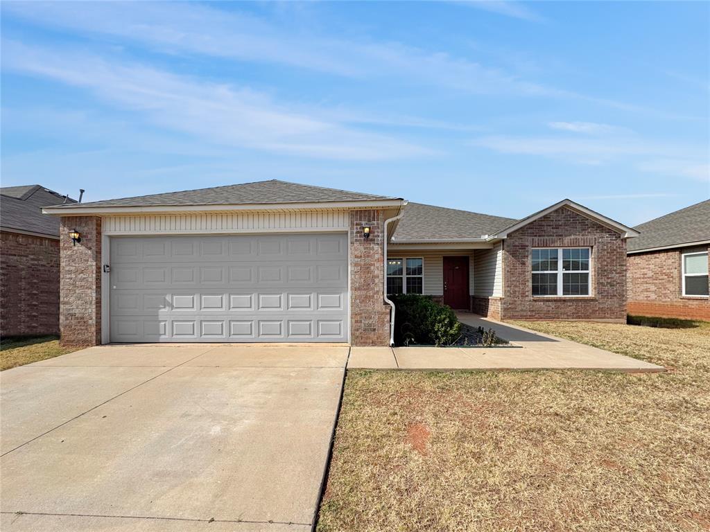 Welcome home to this inviting 3-bedroom, 2-bathroom home offering a spacious layout and a convenient south Oklahoma City location! The bright, open living area features easy-care wood-look flooring and plenty of room for relaxing or entertaining. The kitchen offers ample cabinet and counter space along with stainless steel appliances, including the refrigerator, and opens to the main living area for an easy flow throughout the home. The spacious primary bedroom includes a private ensuite bathroom and walk-in closet, while two additional bedrooms provide flexibility for family, guests, or a home office. Outside, enjoy a fully fenced backyard with plenty of space for pets, play, or weekend gatherings. A 2-car garage provides convenient parking and additional storage, and pets are welcome! Ideally located with convenient access to Tinker Air Force Base, Moore, Norman, downtown Oklahoma City, and Oklahoma Heart Hospital, this home makes commuting throughout the metro easy while keeping shopping, dining, and everyday conveniences within reach