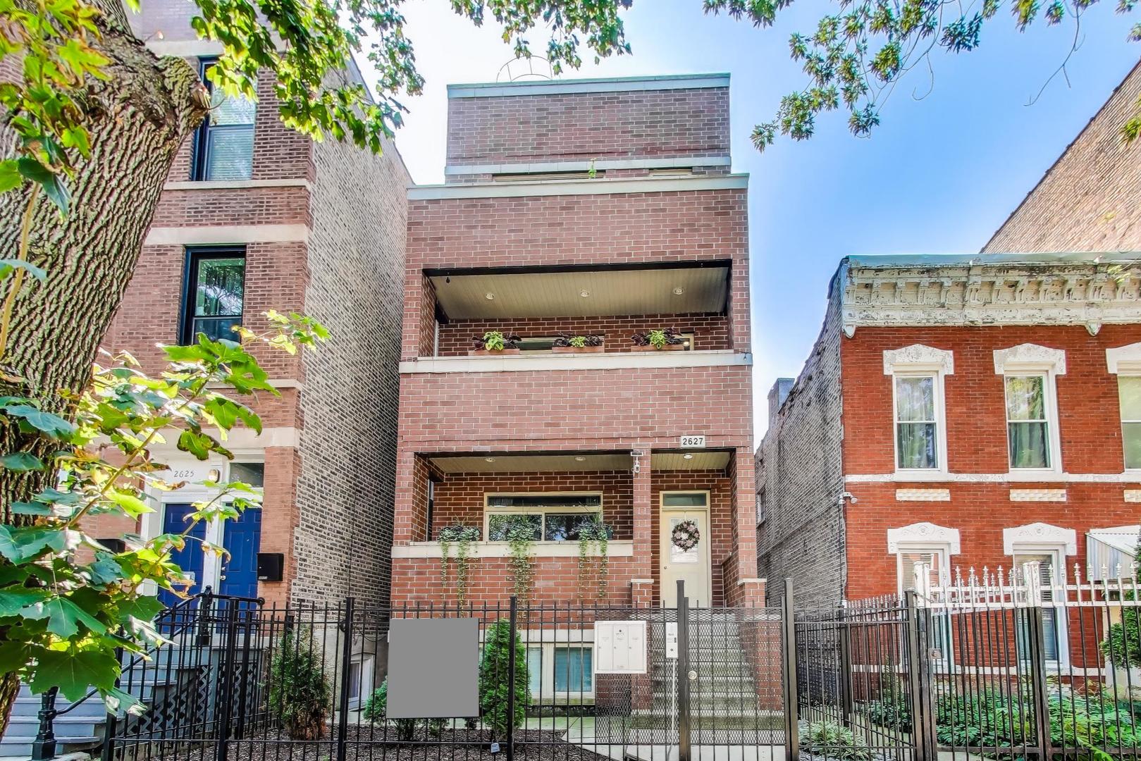 Stylish & Spacious 2 Bed / 2 Bath Condo in Ukrainian Village. Welcome to this beautifully appointed all-brick condo in one of the city's most vibrant neighborhoods. Thoughtfully designed with high-end finishes and smart upgrades throughout, this home offers both comfort and sophistication. The spacious kitchen features stainless steel appliances, granite countertops, under-cabinet lighting, soft-close drawers, and a wine fridge-perfect for entertaining. Enjoy elegant touches like coffered ceilings, hardwood floors, heated tile flooring, and built-in surround sound wiring. The primary suite includes custom window treatments, a walk-in closet, and a luxurious en-suite bathroom with a double vanity, a large glass steam shower with multiple jets, and heated floors. The second bathroom offers a relaxing jet soaking tub and sleek tile finishes. Additional highlights include a full-size, in-unit washer and dryer, a Ducane furnace, ample closet space, and two private patios-front and rear. The back patio features durable Trex decking and a built-in gas line for easy grilling. Includes garage parking and an additional basement storage room. Located just steps from Humboldt Park, and within walking distance to Division Street's dining, nightlife, and boutique shopping. Easy access to multiple bus lines including Division, California, Western, and Chicago Ave.