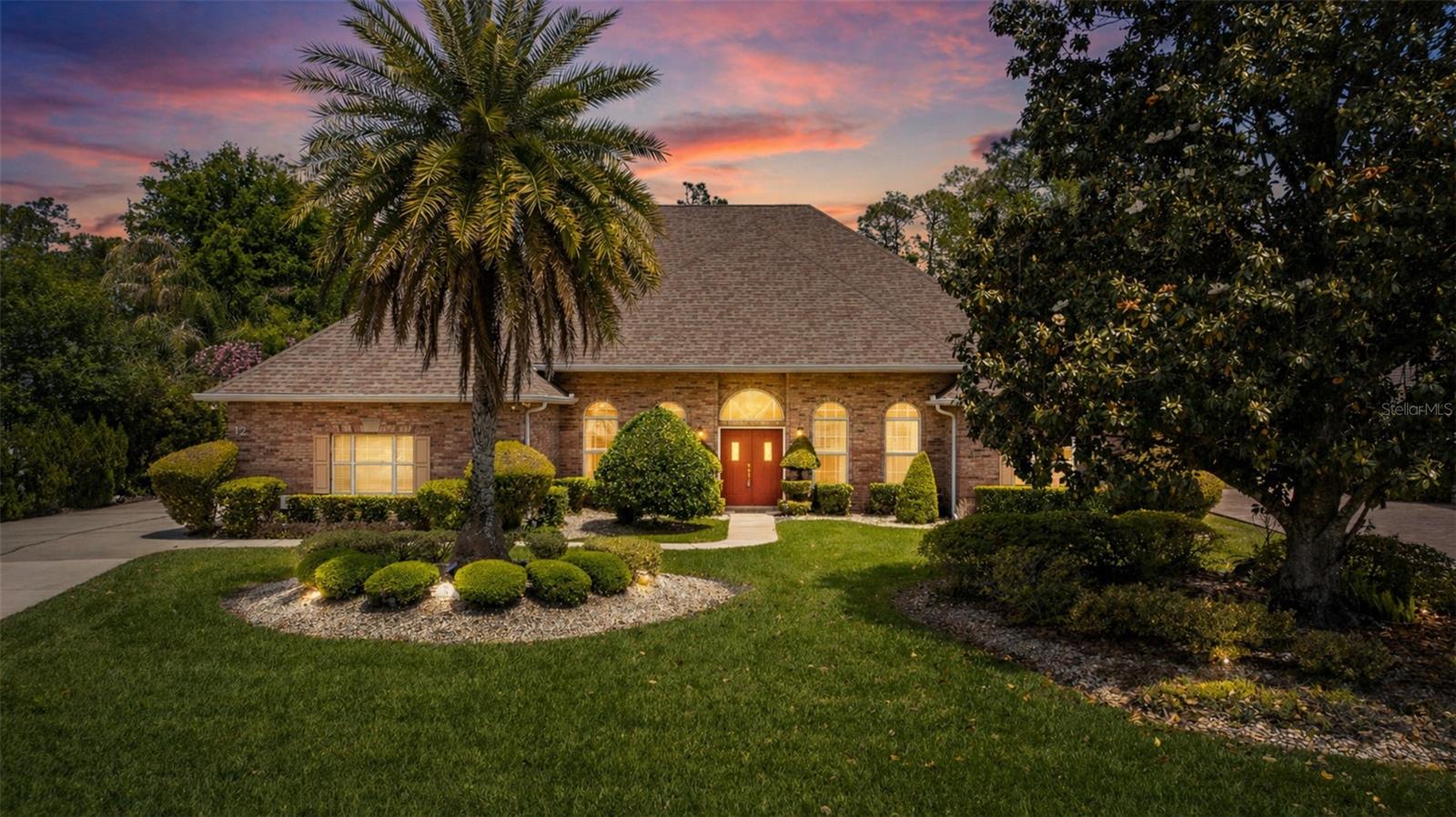One or more photo(s) has been virtually staged. 12 Foxfords Chase in Ormond Beach is set on a private, almost a ½-ACRE lot backing to woods and conservation areas. This POOL home offers space, privacy, and incredible potential. SMART SALE CERTIFIED includes inspection, warranty, and wind mitigation. Lush, mature landscaping creates a peaceful setting, while the spacious layout features a great room, formal dining, and a flexible 5th bedroom ideal for an office, gym, or guest space. The split-bedroom design includes dual A/C systems for added comfort and efficiency. The kitchen offers ample cabinetry, Corian countertops, and a functional layout, ready for your personal updates. Enjoy outdoor living with a private pool, HOT TUB, outdoor shower, and tranquil natural views. Additional highlights include an oversized garage, curved driveway, indoor laundry, and generous lot depth. ROOF and HVAC updated in 2017. One owner home that is CLEAN, well-maintained, and move-in ready. It is a RARE combination of privacy, space, & VALUE in today's market.