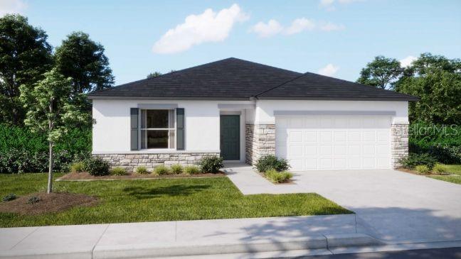 Under Construction. Step into The Oak – a striking fusion of modern design and everyday comfort!
 Perfectly situated on a prime corner lot in the sought-after Royal Highlands community, this home delivers standout curb appeal and a layout crafted for both elegance and functionality. The stone-accented exterior adds architectural interest, complemented by durable architectural shingles
Enter through a formal entryway that sets the tone for the rest of the home. The open-concept floor plan boasts 8’8” ceilings, a spacious great room, a bright dining area, and a well-appointed kitchen featuring quartz countertops, a center island, and a full line of smart appliances, including an Energy Star side-by-side refrigerator—the perfect space to cook, gather, and entertain.
Just off the dining area, the extended patio creates a seamless indoor-outdoor lifestyle ideal for relaxing or hosting guests..
Privately located, the owner’s suite is your personal haven, featuring a large walk-in closet, quartz-topped dual vanities, and an upgraded tiled walk-in shower. Two additional bedrooms at the front of the home share a full bath with a tile tub and shower combination, ideal for family or guests.
A central laundry room with wall cabinet adds smart functionality, while integrated features like Deako light switches, a Smart Thermostat, a Ring Video Doorbell, and a Keyless Entry Smart Door Lock provide ultimate convenience and control.
Backed by a full builder warranty, The Oak combines confidence, comfort, and cutting-edge design.
Don’t miss your chance to own this exceptional home in one of Royal Highlands’ most desirable cul-de-sacs!