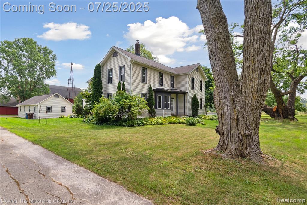 **OPEN HOUSES SATURDAY JULY 26 AND SUNDAY JULY 27, NOON-2PM** A rare opportunity to own a restored farm home on 5 fabulous acres of land with lower Pittsfield Township taxes and Ann Arbor Schools. This stunning home with 5 bedrooms and 2 full baths features these main floor conveniences: a spacious island kitchen with a breakfast bar, tons of cabinet storage, and maple wood flooring. A south facing sunroom off the kitchen with a doorwall that leads to a wood deck for summer enjoyment. A large living room and an office for those who work from home. In addition, a main floor bedroom that could also be a second office. Plus a remodeled full bath with a euro-style shower, laundry, and a big mudroom off the backdoor. Mostly wood flooring throughout.
Upstairs, a big loft area, an enormous main bedroom with a WIC, plus 3 additional sizable bedrooms all with good closet storage. Also an updated full bath with a tub/shower combo.    
This property was a former Alpaca farm and could be a great opportunity for a horse enthusiast or anyone who wants a place away from the busyness of the city, yet just a few minutes from downtown Ann Arbor, U of M, both University Hospital and St. Joe’s Hospital, freeways, etc. There are also several fenced paddocks ready for one who wants to own farm animals. 
A 20x40 garage that has a connected office. Outbuildings that include a 40x80 barn with a drive up hayloft that could also be used for equipment storage, plus 3 other large buildings for storage. Numerous renovations have be done throughout the years. Too many to mention. Please contact the listing agent for a list. Public water and septic. Sellers will provide the Washtenaw County TOS letter at closing. This is a beautiful home on land that can be enjoyed for years to come!