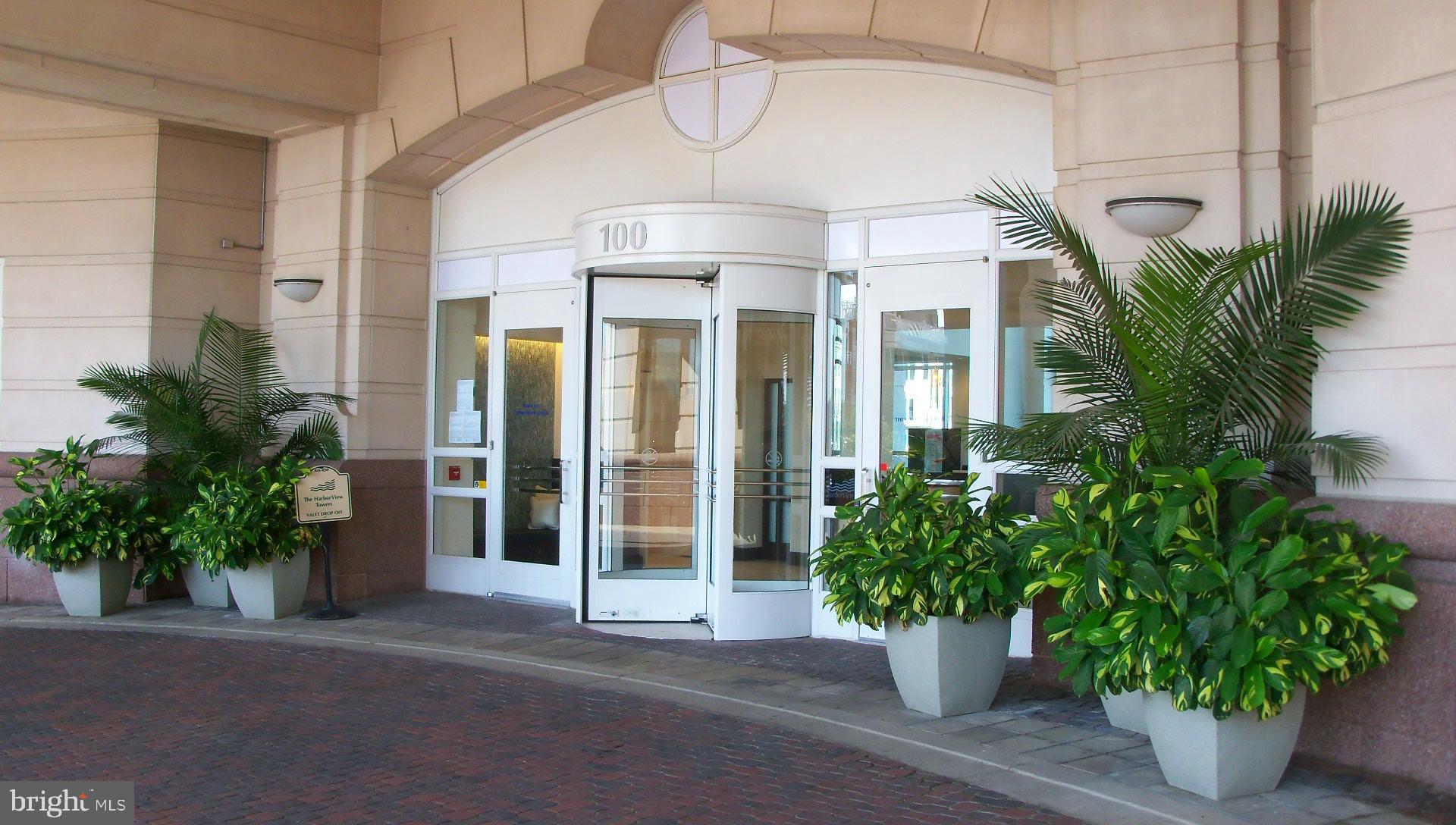 WATERFRONT LUXURY LIVING - EXCELLENT LOCATION AND VALUE! View spectacular Inner Harbor city lights from your sunlit waterfront condo! Fine features include light hardwoods throughout, gourmet kitchen with granite counters and stainless appliances, breakfast bar. Spacious Main Suite with bow windows to capture the sights of Fed Hill and downtown Inner Harbor waterfront,  LR corner balcony to enjoy evening sunsets everyday! Full service building.  24/7 concierge, lobby parking valet for your guests, in/outdoor pools, extensive fitness center, steam/sauna/hot tub, business center and conference rooms, social lounge, guest suites, grill area and onsite gourmet deli and security staff! Community boasts exceptionally landscaped grounds with fountains and walking/jogging path! Excellent downtown location close to stadiums, shopping, gourmet restaurants and nightlife! A MUST SEE!