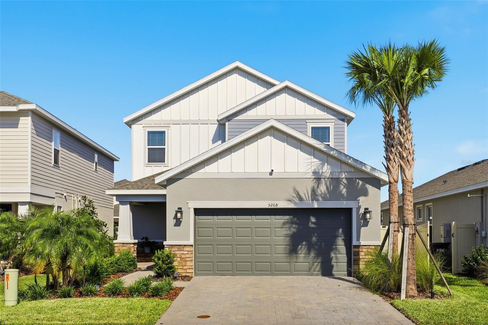 Virtually Staged. **Move-in ready with over $65,000 in builder upgrades and a transferable builder warranty!** This beautifully maintained 4-bedroom, 3.5-bath home with a dedicated office offers 2,597 square feet of thoughtfully designed living space in the desirable Waters at Center Lake Ranch community. Features include an open-concept layout, a gourmet kitchen with quartz countertops and natural gas appliances, a screened-in lanai, fully fenced backyard, and an insulated, climate controlled garage with epoxy flooring and a Level 2 EV charger. Conveniently located just minutes from Lake Nona, Medical City, Orlando International Airport, shopping, dining, and major highways, this exceptional home combines comfort, style, and convenience. Schedule your private showing today!