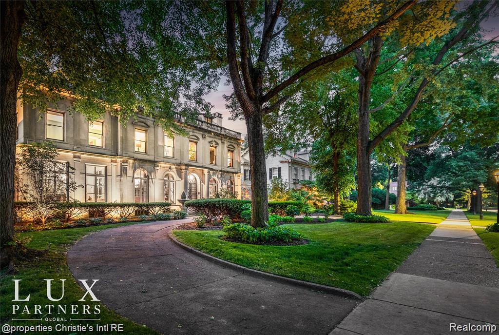 A once-in-a-generation architectural residence, designed by the architect who defined Detroit’s golden age.Built between 1915 and 1917 as the personal home of legendary architect Louis Kamper, this Neo-Renaissance estate stands as one of Indian Village’s most significant private residences. Constructed with steel, limestone, and concrete, the home was designed to endure, an early “fireproof” mansion that blends Old World grandeur with modern resilience.Inside, over 7,000 square feet of exquisitely restored living space reveals Kamper’s artistry at its most personal: mint-green Zodiac ceilings, a dramatic marble grand staircase, hand-carved walnut paneling, and a striking triple-layer entry of wrought iron, bronze-framed glass, and Chinese rosewood. Every detail tells a story.The estate has undergone over $850,000 in thoughtful improvements, preserving original plasterwork, moulding, and doors while seamlessly integrating modern systems for comfort and efficiency. Highlights include a new 95% efficient Lochinvar boiler, high-efficiency central air, whole-house generator, and a full restoration of roof, gutters and windows. Outdoors, formal rose gardens and a private in-ground pool create a secluded urban retreat, rare even within Indian Village. On the third floor, the former ballroom has been reimagined into a refined library, office, and bourbon lounge, offering a private sanctuary for work, entertaining, or quiet retreat.