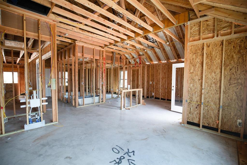 This John floor plan includes 1,310 Sqft of total living space, which includes 1,200 Sqft of indoor living space and 110 Sqft of outdoor living space. There is also a 385 Sqft, two car garage with a storm shelter installed. This new home offers 3 beds, 2 baths, 2 covered patios, and a utility room! The living room includes high ceilings, exquisite wood-look tile, a ceiling fan, the perfect sized windows, and Cat6 wiring. The kitchen spotlights custom-built cabinets with decorative hardware, stainless-steel appliances, decorative tile backsplash, elegant countertops, and wood-look tile. The primary suite features 2 windows, a ceiling fan, our cozy carpet finish, and a sizeable walk-in closet. Attached is the upgraded primary bath, which holds a dual sink vanity complimented by a 3 CM quartz countertop, satin nickel features, and a tub/shower combo. Outdoor living includes fully sodded yards, a smart home irrigation system, and 30-yr weather wood shingles. Other amenities include a water-saving tankless water heater, a fresh air intake system, R-15 & R-38 insulation, and so much more!