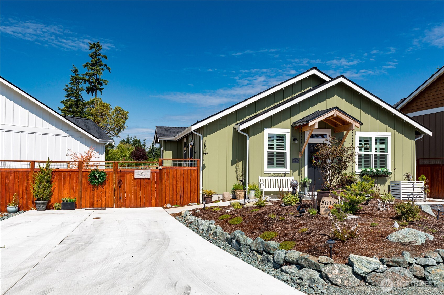 Nestled in Chipshot Heights golf course community, this Custom Craftsman is packed w/ upgrades! This 2-bed/1-bath rambler home backs to the 12th Tee, where you can watch golfers, nature & sunsets! Discover open concept living that showcases high-end details & designer finishes thru-out. Over $75k of upgrades since the home was completed in 2024. Features include: California closets, Smart tech wiring, keyless entry, ductless heat pump/mini-split, tankless H2O heater, Culligan® water softener, smart yard sprinkler system, quartz counters, SS appl, gas stove/oven & gas fp, whole house generator, Azek decking, and a sidewalk around entire home.
