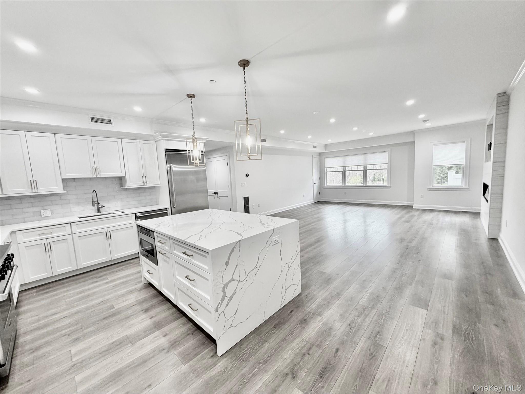 585 Main Street, Armonk, NY Unit 1A | 2BR / 2.5BA | 1,800 SFLive at The Byram, a brand-new luxury condominium in a modern elevator building with full-service amenities.55+ communityStep inside to a bright, open layout anchored by a gas fireplace, flowing seamlessly to an oversized living/dinning area - perfect for entertaining. The kitchen is designed for both style and function, featuring premium Viking appliances, a six-burner range, and a pot filler for effortless cooking.Master ensuite has dual walk-in closet and spectacular large bathroom. Second bedroom included spacious walk-in closet and ensuite bathroom. Apartment has total of 2 full bathrooms and one half. Suite includes an in-unit laundry and central vacuum system. Storage is exceptional, with generous closets and a large private storage unit located in the garage.Amenities include:-Fitness center-Resident community room-Private outdoor patio + landscaped grounds-EV charging stationsBeautiful, professionally landscaped grounds create a quiet, country-like setting while remaining just minutes from Armonk’s shops and dining, including DeCicco Market and CVS.Parking & Storage:-1 garage space included #8.-Guest and second car additional parking available.-Private storage unit #3.Pets may be consideredUtilities: Owner pays gas, heat, and electricTaxes (2025–2026):-Town & County: $5,219.17-School: $10,386.61-Total: $15,605.78ORIGINAL PRICE $1,195,000 REDUCED TO $1,095,000. Listed subject to errors, omissions change of price and withdrawal without notice.