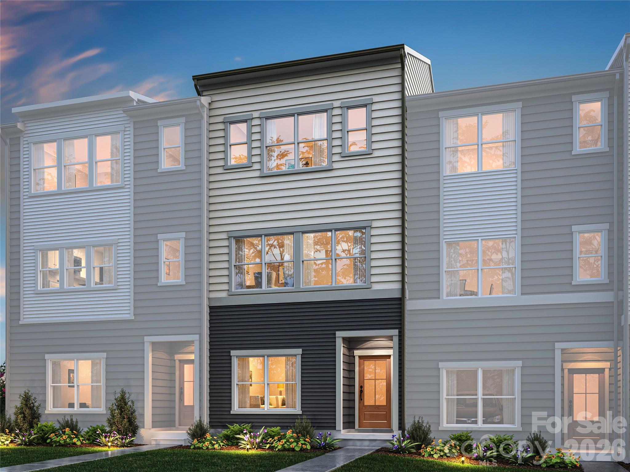 Experience the best of three-story townhome living at Context at Oakhurst, just minutes from Uptown Charlotte and the vibrant neighborhoods of Plaza Midwood, Cotswold, Wendover, and Elizabeth. This 3-bedroom, 3.5-bath Rockwell plan will offer a thoughtfully designed layout across three floors, beginning with a first-floor bedroom and full bathroom with tiled walls above the tub, ideal for guests or flexible living. Oak box stairs will lead you up to the heart of the home, where an open-concept second floor will center around a gourmet kitchen with direct vent, flowing seamlessly to your outdoor living space above. On the third floor, the primary suite will feature a dual vanity bathroom with a tiled walk-in shower, while the secondary bedroom will offer its own en suite with tiled walls above the tub. A one-bay tandem rear-load garage completes the footprint. Make it truly yours with the help of Tri Pointe's two time award-winning Design Studio, where an expert team will guide you through every selection to bring your vision to life, and the one-of-a-kind build tracking app will keep you connected to your home's progress every step of the way. Your new home at Context at Oakhurst will be ready this December.