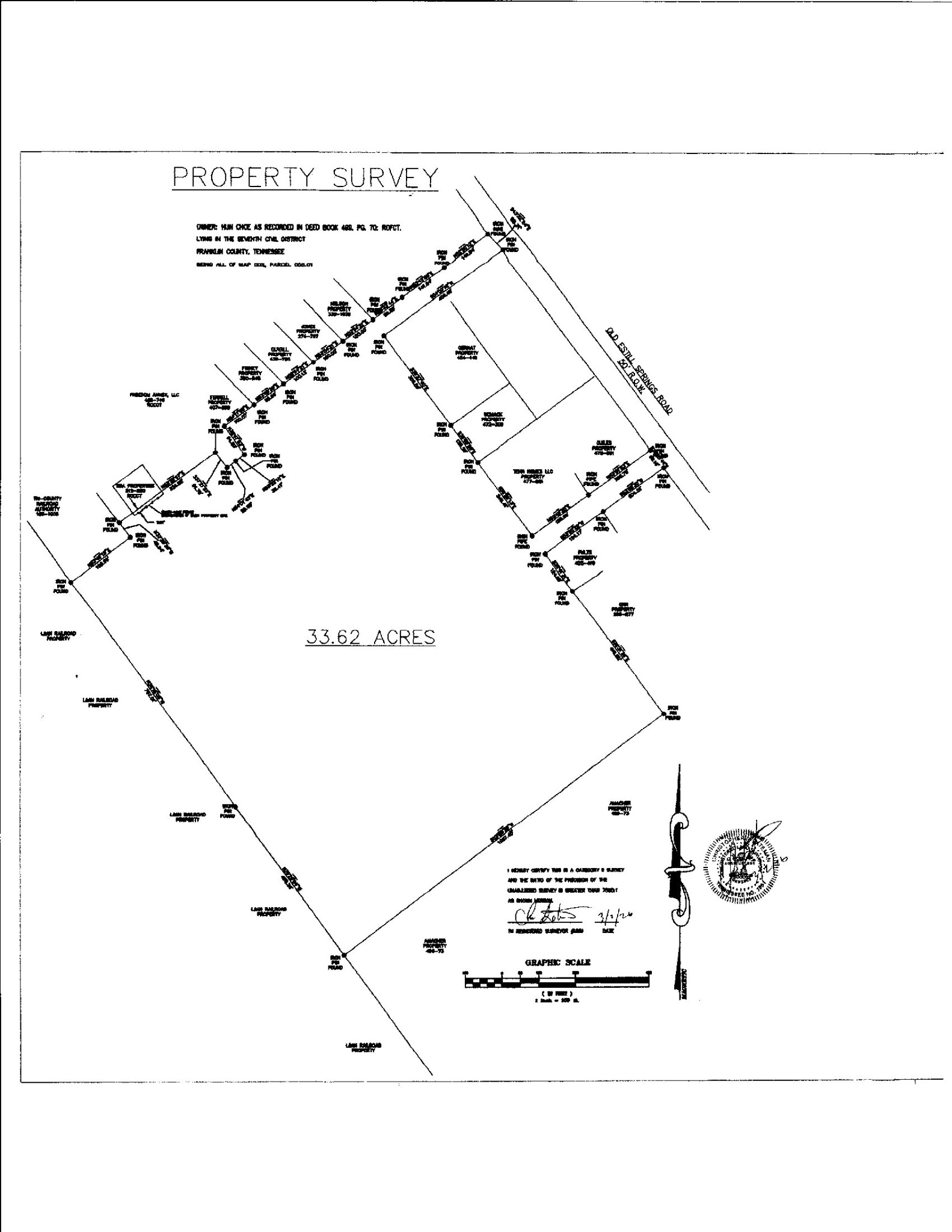 33.62 acres inside Tullahoma city limits—level, mostly cleared, and ready for development. Prime access from South Washington Street and Old Estill Springs Highway with excellent visibility and multiple entry points. Commercial property to the north and an established subdivision to the east make this a strategic spot for future growth. A rare opportunity in a high-demand area.