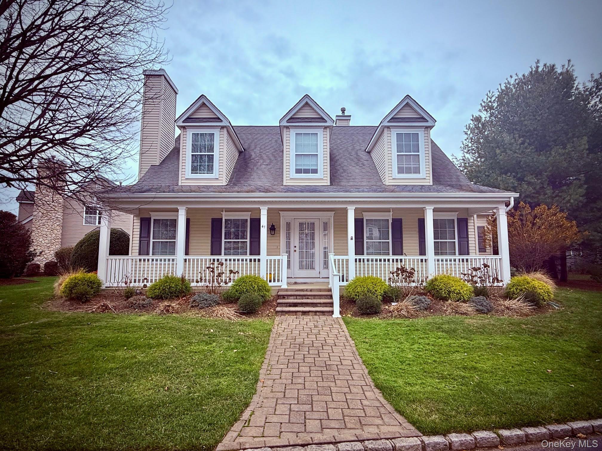 PROFESSIONAL PHOTOS COMING !! Welcome to Windcrest East the premier 55+ community located in Calverton the gateway to the North Fork.  Once inside this gated community you will feel like you have arrived in the neighborhood you always dreamed of.  Perfectly planned and meticulously maintained this community is a hybrid of a condo carefree lifestyle yet with a single-family feel.  It truly is luxury living, located in the heart of the community joining friends in the club house, at the pool or on the tennis court is a breeze, it is literally outside your door.  Step inside this beautiful 3-bedroom Brandford model is spacious and immaculate. Gorgeous hardwood floors, open floor plan formal dining room and living room fitted with a gas fireplace, this is the spot to cozy up on holiday weekends and enjoy time with family and friends. The eat-in kitchen is warm and sunny ample in size and allows for many "chefs" in the kitchen helping prepare meals, with granite countertops, a gas stove and plenty of counterspace making entertaining easy.  The first floor also features a den or 3rd bedroom, full bath, laundry room and massive primary suite with walk in closets, crown molding and a primary bath featuring soaking tub and separate shower.  For the occasional guests the second floor offers the perfect opportunity for comfort and privacy this space is large enough to accommodate the weekend guest or live in caregiver with private full bath this space checks all the boxes.  The unfinished attic provides endless opportunity currently is it being used as attic space however this could be the second den/office/ game room / craft room you have always dreamed of. Additional features include a 2 car attached garage, a rear patio with french doors into the kitchen and a tranquil front porch just made for a couple of rocking chairs.  Do not miss an opportunity to own in this distinctive community. Make your appointment today, take a look at this stunning home, then head to Riverhead and start your shopping or take the ride out to the Norh Fork hit the vineyards or try one of the amazing restaurants or shops that make the North Fork a major destination. Virtual tour attached