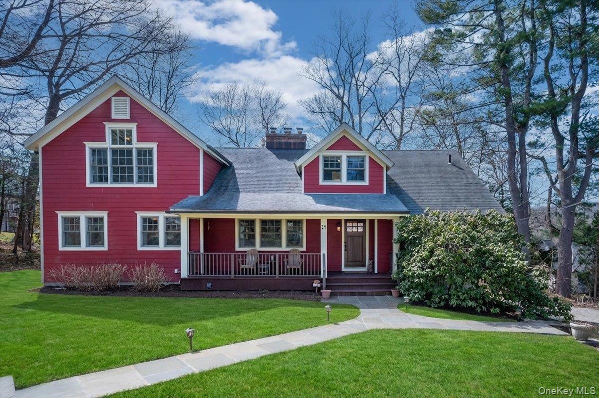 Most “walk-to-town” homes ask you to compromise on space, privacy, or both. At 14 Crossways, you get all three. Set less than a mile from the Chappaqua station, it combines true walkability with more than 3,100 square feet of well-organized living space on a private, level half-acre. Carefully maintained and thoughtfully improved, it is also a house designed for entertaining. At its center, the kitchen acts as the engine room of the home, anchored by a substantial island and flowing directly into the family room, dining room, and screened porch. Because the porch is accessed from the kitchen, the connection between indoor and outdoor living feels particularly natural and highly practical. From the family room, the house also connects directly to the lower level, allowing the living spaces to expand easily when people spread out. The first floor also includes a dedicated office and a separate guest bedroom with a full bath, positioned to function independently from the main living areas. Upstairs, the nearly 600 square foot primary wing is set apart, offering a true sense of scale and separation, along with a walk-in closet and primary bath. Two additional bedrooms and a full bath are located on the opposite side, creating a balanced and practical second floor. The lower level adds a large recreation room, a powder room, and a custom wine cellar, giving the house a valuable secondary entertaining space that is fully integrated into the overall layout. A rare combination of scale, function, and convenience in the heart of Chappaqua.