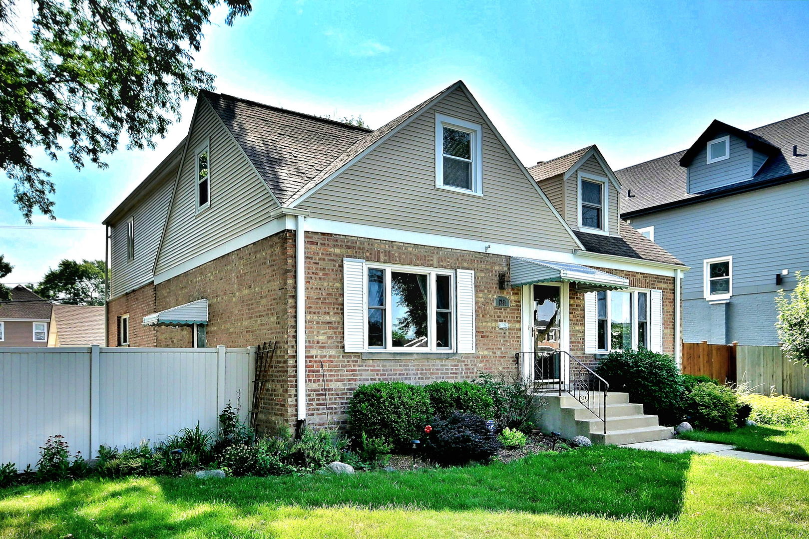 WELCOME TO 7357 N.OKETO, A BEAUTIFULLY MAINTAINED BRICK HOME NESTLED IN THE HEART OF EDISON PARK.  THIS CHARMING 4 BEDROOM 3 BATH HOME SITS ON AN OVERSIZED 53X125 CORNER LOT.  STEP INSIDE TO FIND HARDWOOD FLOORS THROUGHOUT THE MAIN LEVEL, A CLASSIC LIVING ROOM, FORMAL DINING ROOM, 1 BEDROOM, A FULL BATH AND AN OPEN CONCEPT KITCHEN FAMILY ROOM.  THE BRIGHT AND AIRY KITCHEN BOASTS PLENTY OF CABINETS, STAINLESS STEEL APPLIANCES, A BREAKFAST BAR AND A SEPARATE SPACE FOR A KITCHEN TABLE. THE KITCHEN FLOWS SEAMLESSLY INTO THE LARGE FAMILY ROOM WITH FIREPLACE AND SLIDING GLASS DOORS ON TO A LARGE DECK OVERLOOKING A POOL AND A FULLY FENCED BACKYARD.  UPSTAIRS YOU WILL FIND A LARGE PRIMARY BEDROOM AND BATH AND 2 ADDITIONAL BEDROOMS. HUGE BASEMENT GREAT FOR ENTERTAINING HAS A 30X20 REC ROOM WITH A FIREPLACE AND BAR , A LAUNDRY ROOM AND A 3RD BATHROOM. IN ADDITION TO THAT THERE IS A  FULLY FINISHED 25X16 ROOM CURRENTLY BEING USED AS A FAMILY ROOM BUT CAN BE AN ADDITIONAL BEDROOM, OFFICE, WORKOUT ROOM ETC.  2.5 CAR GARAGE WITH PARTY DOORS OPEN TO YARD. MANY UPGRADES OVER THE YEARS INCLUDING NEW WINDOWS IN DINING ROOM AND LIVING ROOM AND NEW HOT WATER TANK. HOUSE IS WAY BIGGER THAN IT LOOKS FROM OUTSIDE CLOSE TO 3500 SQUARE FEET OF LIVING SPACE.  PRIME LOCATION NEAR EBINGER, STOCK AND ST. JULIANA SCHOOLS, CLOSE TO BROOKS PARK-DOWNTOWN EDISON PARK EDISON PARK METRA STATION AND ALL EDISON PARK RESTAURANTS AND SHOPS. THIS ONE WONT LAST LONG. WOOD BAR IN BASEMENT IS NOT STAYING