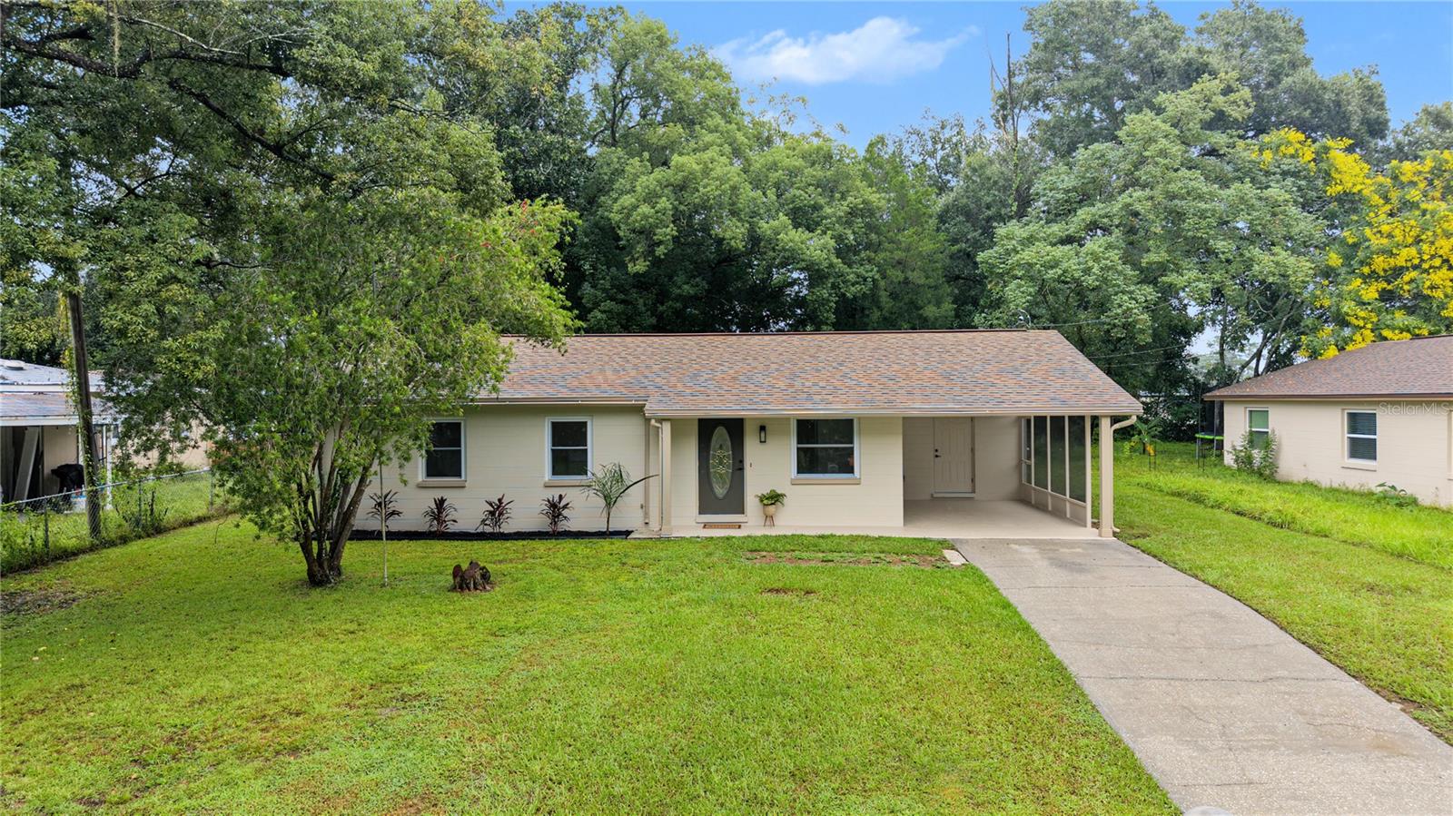 REMODELED, FURNISHED & MOVE-IN READY! Tucked away on a DEAD-END STREET just minutes from Historic Downtown Brooksville, this beautifully renovated home offers modern finishes, comfortable living and NO HOA or CDD! Even better, the home is being offered FURNISHED, making your move that much easier.Step inside and you'll immediately notice how fresh, bright and inviting the home feels. Updates include NEW LVP FLOORING THROUGHOUT, NEW BASEBOARDS, NEW INTERIOR DOORS WITH NEW HARDWARE, updated lighting and fresh interior paint. With NO CARPET, the home is also wonderfully easy to maintain.The ALL-NEW KITCHEN has been completely remodeled and features beautiful QUARTZ COUNTERTOPS, NEW WOOD SOFT-CLOSE CABINETRY, NEW STAINLESS STEEL APPLIANCES, updated lighting and a window overlooking the backyard. The kitchen flows naturally into the living area, creating a comfortable space for everyday living and entertaining.The guest bathroom has also been COMPLETELY REMODELED with updated custom tile, vanity, lighting, fixtures, toilet and finishes. The half-bath was also completely remodeled with custom tile, vanity, light fixtures and toilet. The interior laundry room now features added HVAC ductwork for additional comfort and convenience.The improvements extend well beyond the cosmetic updates and include a NEW HVAC SYSTEM, NEW ELECTRICAL PANEL, ALL-NEW KITCHEN, REMODELED BATHROOMS, NEW LVP FLOORING, NEW BASEBOARDS, NEW INTERIOR DOORS & HARDWARE, UPDATED LIGHTING, FRESH INTERIOR & EXTERIOR PAINT, NEWER WATER HEATER and NEWER WINDOWS. The upgraded WinForce DuraGlass replacement windows were installed in 2019 and feature double-pane insulated glass with Low-E coating and argon gas for improved energy efficiency. ROOF REPLACED IN 2019.Outside, the spacious partially fenced backyard offers plenty of room for pets, gardening, entertaining or simply enjoying the Florida sunshine. A BACKYARD STORAGE SHED provides additional space for lawn equipment, tools and outdoor gear.  NO HOA or CDD, you'll also enjoy added flexibility for your lifestyle and recreational vehicles.Conveniently located near Historic Downtown Brooksville, shopping, dining, medical facilities and outdoor recreation, with easy access to US-41, SR-50 and the Suncoast Parkway.FURNISHED, EXTENSIVELY REMODELED & READY FOR ITS NEXT OWNER! Schedule your private showing today.