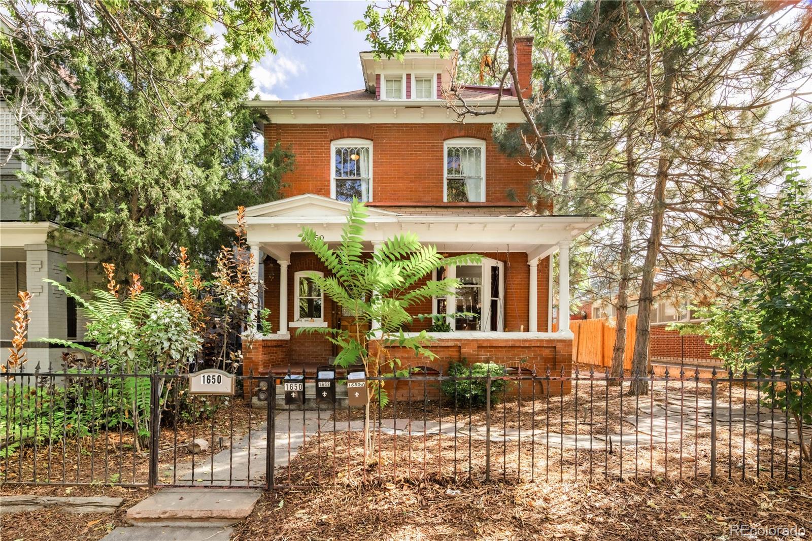 A rare opportunity in the heart of Denver, 1650 N Gaylord Street combines historic character, modern updates, and exceptional income potential with three distinct living spaces on one property. **More photos coming 10/8**The main residence showcases the charm and craftsmanship of classic Denver Square architecture. The light-filled main floor features beautiful hardwood floors, original woodwork, exposed brick. This space is accented by home's original built-in china cabinet in the formal dining room, original fireplace and additional sun soaked office space. The second floor offers three bedrooms, with flexibility to create a fourth, and a full bath. The entire third floor is dedicated to the primary suite, complete with a full bath and dual closets.Beyond the main residence are two additional private living spaces offering remarkable flexibility and income potential. The detached 1 bed, 1 bath carriage includes a full kitchen, bath, living space and its own private garage bay. For an owner occupant, the carriage house offers potential for short-term rental use and supplemental income.A separate renovated 1-bed, 1-bath basement apartment provides an additional long-term rental opportunity, private guest suite, or space for multigenerational living.For investors, the property offers three distinct living spaces and multiple rental strategies. Seller financing may be available, creating a compelling opportunity for buyers looking for better financing options.Located just two blocks from City Park and minutes from Congress Park, Cheesman Park, Uptown, and downtown Denver, with easy access to restaurants, coffee shops, entertainment, parks, and everyday conveniences.Whether envisioned as a primary residence with supplemental income, a multigenerational property, or a flexible investment, 1650 N Gaylord offers a combination of historic character, location, and income potential that is exceptionally difficult to replicate.