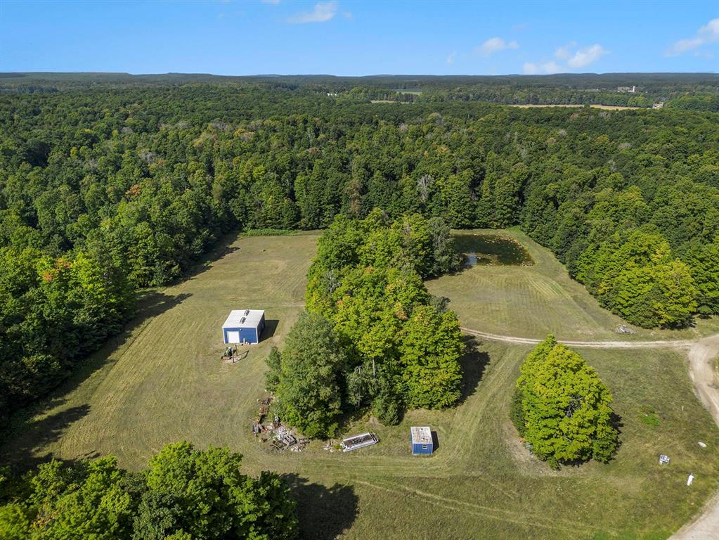 Eighty acres with a one-acre pond in Otsego County. Deer, elk, bear, turkey, partridge and more. 30x35 pole building with cement floor and electricity and a 10Ã¢â‚¬â„¢ clearance overhead door. Amazing capacity for a building site. Pond is on a well and can be depth and volume regulated. Bring in a swim platform and a pontoon for heightened swim enjoyment and add more sand to the existing beach. Great potential for bass stocking and fishing. Multiple existingÃ‚  deerÃ‚  blinds.