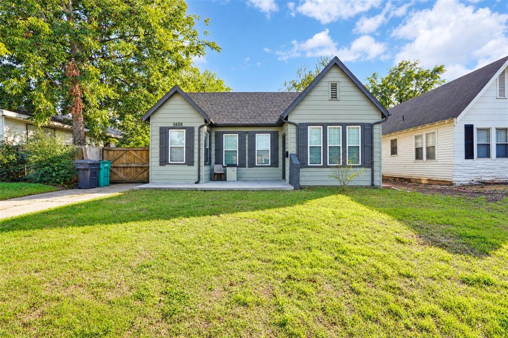Are you looking for a home with Low utilities?? With an acceptable offer, you will get paid off Solar panels to keep your house cool and cheap for years to come! Looking for an incredible central OKC location?! Why settle for ordinary when you can own a home that combines timeless character, modern updates, and long-term savings? This charming 3-bedroom, 2-bath bungalow offers something buyers will appreciate from day one: fully paid-off solar panels that can help keep monthly electricity bills low, with no solar loan payment to worry about! Step inside and discover beautiful original hardwood floors, inviting living spaces filled with natural light, classic architectural details, and the warmth and character you just can’t recreate in newer construction. The updated kitchen features granite countertops, stainless steel appliances, attractive cabinetry, and a cozy breakfast nook. A private primary suite, updated bathrooms, and a dedicated laundry room add everyday comfort and convenience. Outside, enjoy a LARGE lot with room for entertaining, gardening, pets, or simply relaxing. The welcoming front porch, outdoor patio, and extended driveway provide even more space to enjoy. And the LOCATION? It’s hard to beat! Situated just off Classen Boulevard, you’re minutes from the popular Western Avenue District, Paseo Arts District, Uptown 23rd, Midtown, and Downtown OKC! Enjoy easy access to fantastic local restaurants, coffee shops, boutiques, grocery stores, Penn Square Mall, and Belle Isle shopping. Convenient connections to I-44, I-235, and I-40 make commuting and exploring the metro a breeze. With its combination of historic charm, modern conveniences, energy-saving solar panels, and a prime central location, this home offers an opportunity you won’t want to miss. Schedule your private showing today and see why this one deserves to be at the top of your list! Buyer to verify all info.