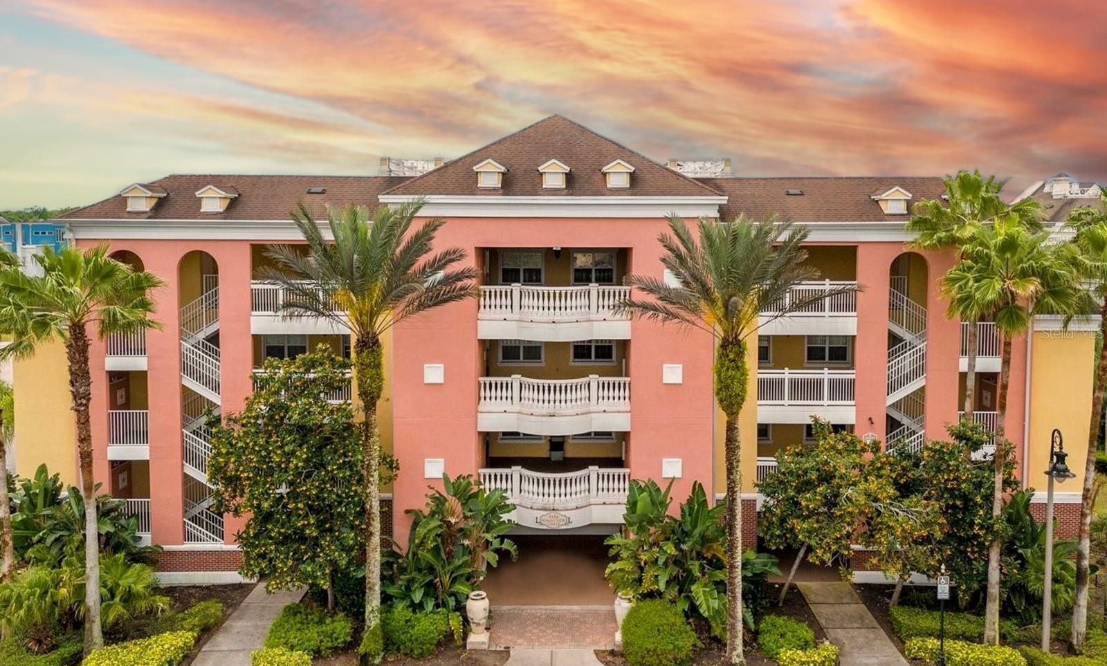 Welcome to your fully furnished oasis in the heart of Reunion, Florida’s premier resort community! This immaculate 3-bedroom, 3-bathroom corner unit combines modern luxury, resort-style amenities, and a prime location — making it the perfect primary residence, vacation retreat, or lucrative short-term rental investment.

Step inside and be greeted by abundant natural light streaming through expansive windows, exclusive to this desirable corner layout. The open-concept design seamlessly connects the living, dining, and kitchen areas, creating an inviting atmosphere for relaxation and entertaining alike. The living area opens onto a private balcony overlooking the Signature Tom Watson Golf Course — the perfect spot to enjoy your morning coffee or unwind at sunset.

The kitchen features sleek modern appliances, ample cabinetry, and a convenient breakfast bar. Each of the three bedrooms offers its own private en-suite bathroom, ensuring comfort and privacy for family and guests. The master suite boasts a plush king bed, walk-in closet, and spa-like bathroom, while recent upgrades — including a new HVAC system and water heater — provide added peace of mind.

Located within Reunion Resort, residents enjoy world-class amenities including three Championship golf courses, a water park, tennis complex, fitness center, restaurants, and a vibrant schedule of community events. Additional perks include 24/7 gated security, cable and high-speed internet included in HOA, and ample storage space conveniently located near the entrance.

With its transferable active membership, turnkey furnishings, and unbeatable location just minutes from Orlando’s top attractions, this property offers resort-style living at its finest. Whether you’re seeking a personal escape or a high-performing investment, this condo is sure to exceed your expectations.

Schedule your private showing today — and prepare to fall in love with life at Reunion!