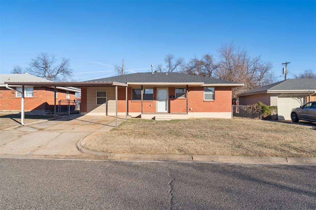 Located in the desirable Moore School District, this four-bedroom home offers comfort and convenience with thoughtful updates throughout. The kitchen has been updated and features a gas stove, built-in microwave, and refrigerator—all of which will remain with the property. The interior laundry room includes a washer and dryer for added ease. Spacious bedrooms are complemented by ceiling fans, creating a comfortable retreat for everyone. Enjoy outdoor living on the covered back porch, perfect for relaxing or entertaining. A two-car carport provides convenient covered parking. This home is move-in ready and packed with value—don’t miss it!