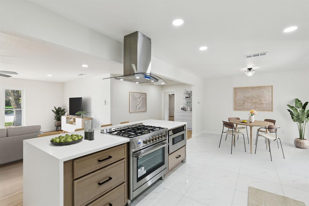 Tucked away in a peaceful cul-de-sac in Lochwood Estates, this fully remodeled 3-bedroom, 2.5-bath home offers modern living with timeless charm. Step inside to discover a spacious and thoughtfully updated interior featuring fresh finishes, hardwood floors and modern touches. The dedicated office provides the perfect space for remote work or study.
The chef’s kitchen boasts sleek quartz countertops, new cabinetry, and stainless steel appliances, flowing seamlessly into the dining and living areas — perfect for entertaining. The primary suite includes a private ensuite bath and ample closet space, while two additional bedrooms share a stylishly updated full bath.
The home features detached 2-car garage and the generous backyard is ideal for relaxing or gathering with friends. Located near Lochwood Park, schools, and local amenities, this home blends comfort, function, and style in a serene setting.