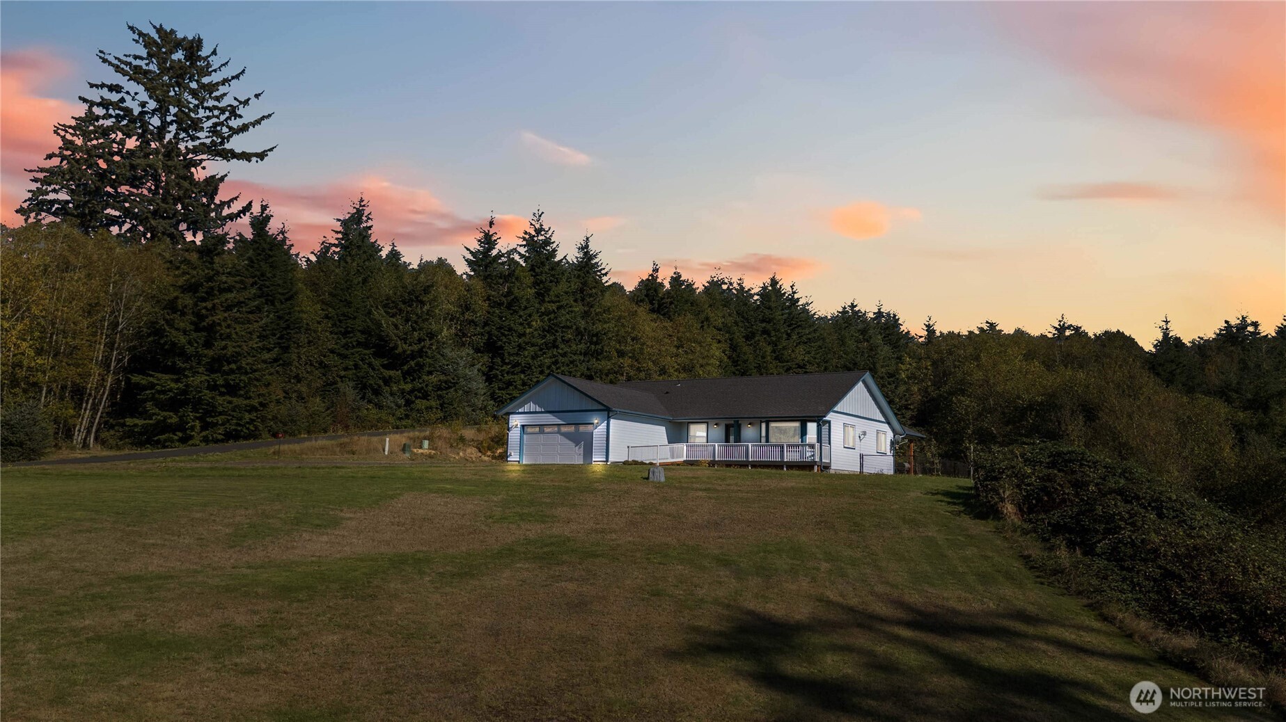 Must see stunning 3 bedroom, 2 bath 1620 sq. ft. ranch style home overlooking the Elochoman Valley. The sweeping view of the valley, all the way across the river to Oregon speaks for itself! Built in 2017 and meticulously kept with vaulted ceilings, wood floors, and panoramic windows. The well-appointed kitchen features all stainless appliances included, tall cabinets & a generous island. Bright primary suite with connected bathroom and a large walk-in closet, two additional bedrooms, the laundry/mud room off the garage has a utility sink, plenty of cabinets, and the washer & dryer stay.  Recent septic & HVAC inspections completed. Fresh paint, professionally cleaned carpets and recent professional cleaning make this home move in ready. The home has an attached 2-car garage, parking for 3+ cars and space for an RV on the side, fully fenced dog run in the back, a shed for your yard tools and covered back patio for outside leisure. Reasonable community CCR's, all lots are in & can't be sub-divided. Schedule your showing today before this one is gone!