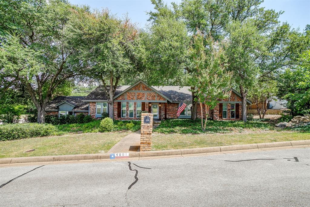 Welcome to your dream home in the heart of Fort Worth! This exquisite 4-bedroom, 2-bathroom residence offers a perfect blend of luxury, comfort, and functionality. From the moment you step inside, you'll be captivated by the elegant design and thoughtful layout. As you enter, you're greeted by a formal living space that sets the tone for the rest of the home. There is a sophisticated formal dining area, boasting vaulted ceilings that enhance the sense of space and grandeur. Cozy up by the fireplace on chilly evenings, surrounded by built-in cabinets that offer both style and storage. The heart of this home is its beautifully appointed kitchen. Featuring granite countertops and built-in appliances, this kitchen is a chef's delight. With ample cabinet space and storage, you'll have everything you need to prepare delicious meals and entertain guests with ease. At the back of the property, you'll find an extra living space, perfect for a family room, home office, or playroom. This versatile area provides endless possibilities to suit your lifestyle needs. Retreat to the primary bedroom, complete with an ensuite bath that includes dual sinks, large shower and walk in closets. The three remaining bedrooms are well-sized and share a full-size bathroom, ensuring comfort and privacy for family members or guests. Step outside to your private oasis. The backyard is beautifully turfed and features mature trees that provide shade and tranquility. Multiple sitting areas offer the perfect spots for relaxing, entertaining, or enjoying a morning cup of coffee in nature's embrace. This Fort Worth gem offers a wonderful opportunity to enjoy stylish and comfortable living in a quiet neighborhood but close to TCU & surrounding areas. Minutes from grocery stores, shopping & dining. Don't miss your chance to make this house your home!