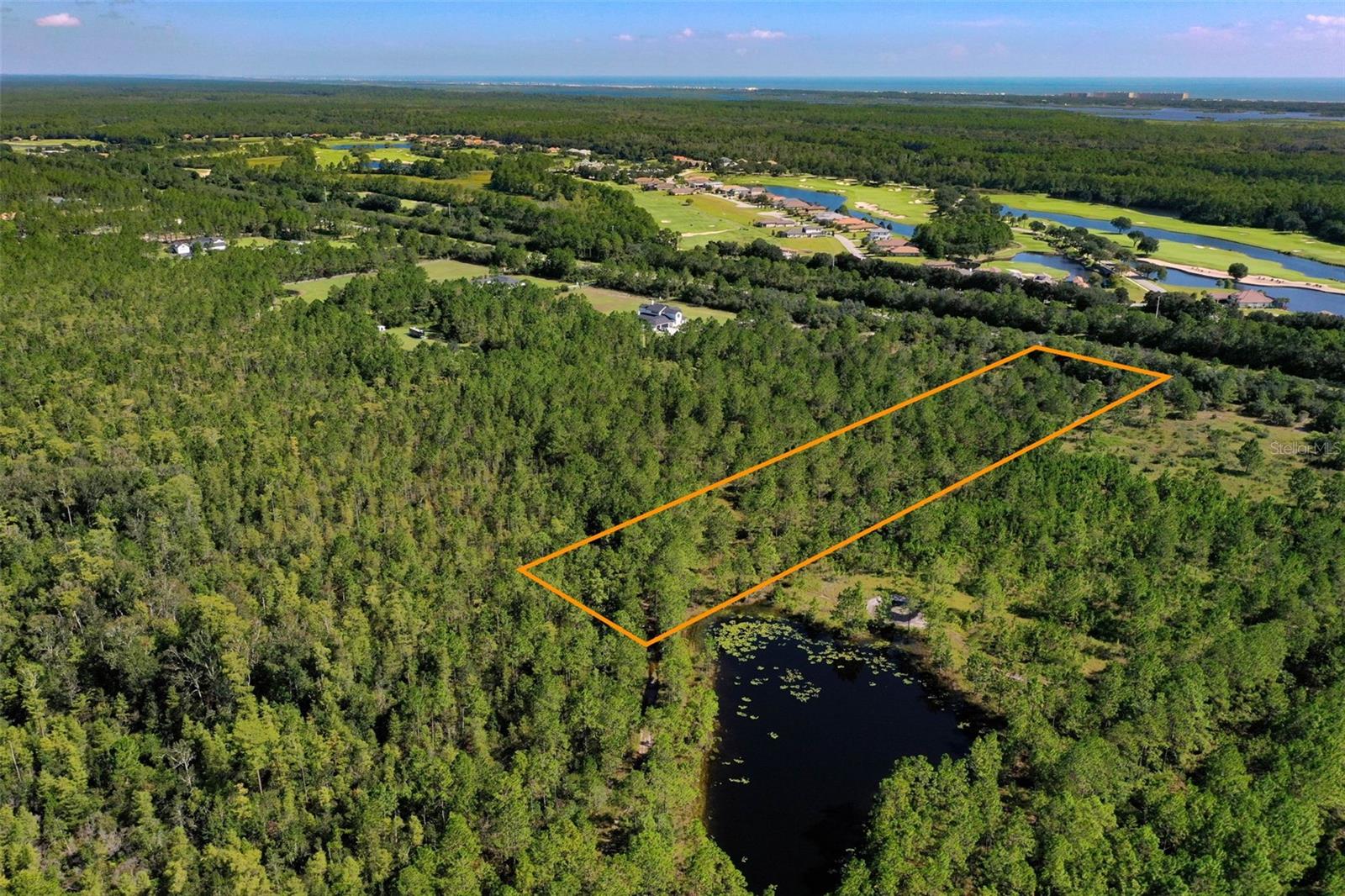 Under contract-accepting backup offers. 5.17 Acres in Palm Coast – Privacy, Space, and Endless Possibilities
Property Overview
An exceptional opportunity awaits with this 5.17-acre parcel in Palm Coast, Florida. Nestled directly across from a 76-acre championship golf course community, this prime tract offers both convenience and lasting privacy with its rear boundary adjoining a protected pine preserve.

Property Highlights

5.17 acres of versatile land – a blank canvas ready for your vision

Frontage on an exclusive golf course surrounded by custom homes

Rear boundary backs onto a permanently undeveloped pine preserve

Zoned agricultural – perfect for horses, livestock, hobby farming, gardens, or crop plots

Ideal for building a private single-family estate with room to create a lasting legacy

Tranquil, rural atmosphere while remaining close to city conveniences

Location & Amenities

Centrally located with quick access to shopping, dining, and entertainment

Close to top-rated schools, healthcare facilities, and major transportation routes

Minutes from pristine beaches, world-class golf, parks, trails, and community activities

The Opportunity
Whether you envision an equestrian retreat, private estate, or hobby farm, this unique property combines space, location, and flexibility. Schedule a private tour today and bring your vision to life.

Don't miss this opportunity!

**The property boundaries shown here are for illustrative purposes only and may not reflect the exact legal property lines. All property dimensions are approximate and should be independently verified by a surveyor.**