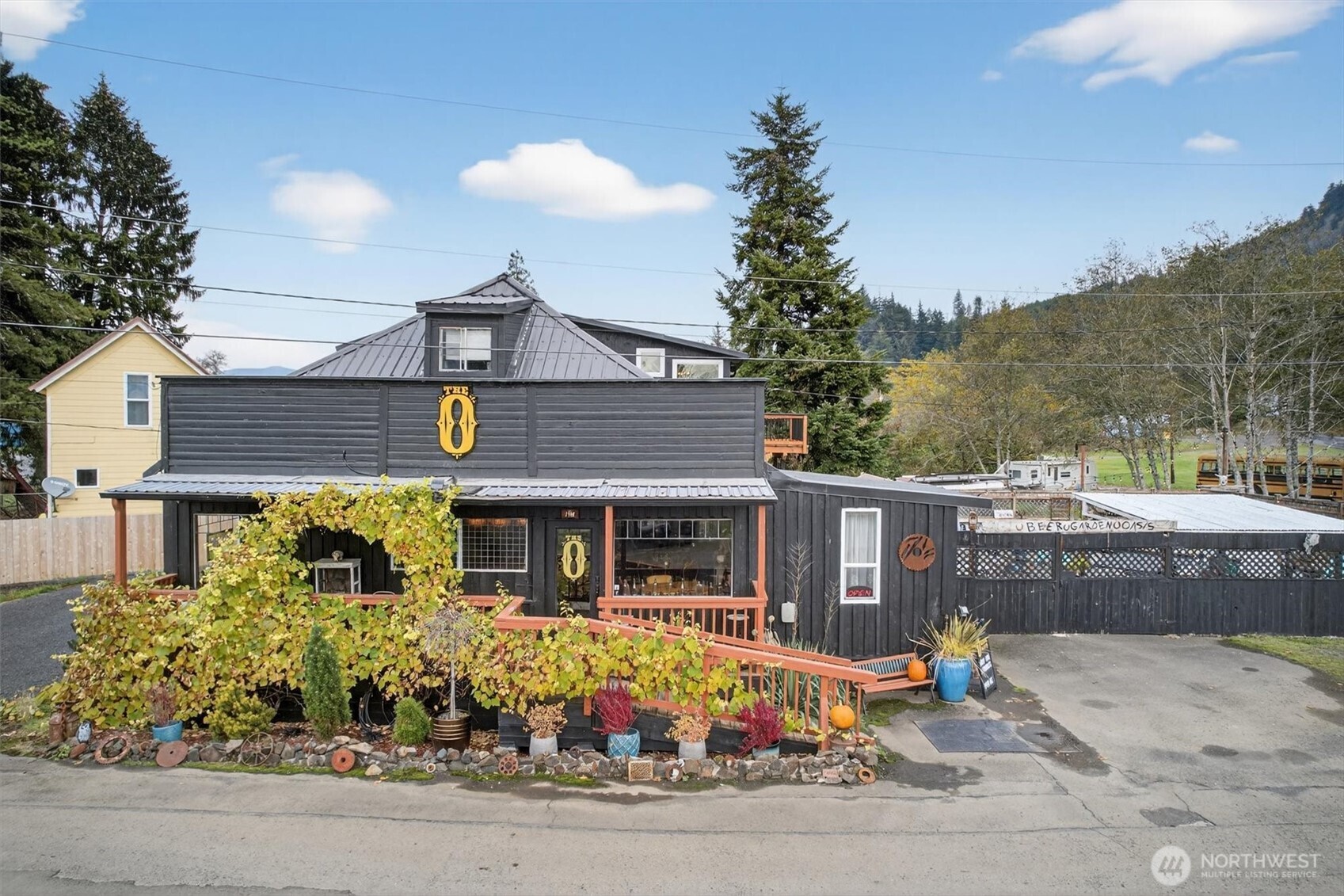 Home and Business For Sale! The top of the building is a beautifully renovated living space with a view of Skamokawa Slough and ships passing by on the Columbia River. The downstairs is a working historic saloon! For decades it was The Oasis and the locals affectionately refer to it as "The O" today. The O is a favorite with the locals and a destination bar for the outlying communities who come to see top rated bands and enjoy a wide variety of beer, wine, and cider. The building is on a double lot that includes a very large beer garden with a stage, covered area, and fire pit. This magical place is located in beautiful Wahkiakum County, situated within an hour of the Pacific Ocean and Astoria, OR. Come for a visit and stay for a lifetime!
