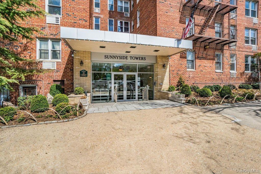 RARE L-SHAPE 1 BR CO-OP + DEEDED PARKING + POOL + TOP FLOOR PRIVACY W / PANORAMIC VIEWS ! * Oversized L-Shape 1 Br Co-Op w/ room to live , dine & WFH without compromise .* Plus the SUNNYSIDE UNICORN : Separate Deeded Parking Space in the enclosed building's garage . You Own it , no more alternate side . * Building amenities : In - ground swimming pool ; BBQ area with seating for sunset dinners . Private gardens exclusive to share holders . * Video/intercom security , laundry room, storage , bike rack & maintenance staff on site .* Location : 3 blocks to the 7 train at 46th St - Bliss ; 15 min to Midtown.- Steps to  Skillman Avenue , Sunnyside Gardens Park and all the Sunnyside best spots . WHAT MORE COULD YOU WANT ? HURRY !