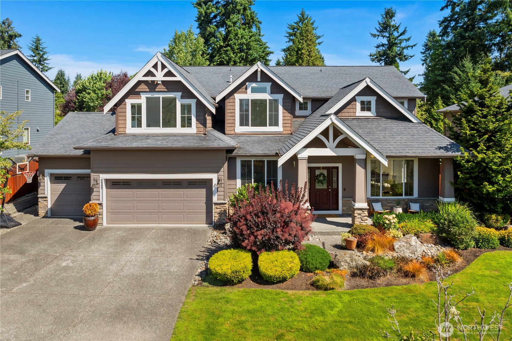 Classic, traditional home in Brier’s sought-after Sunbrook community! With 5 bedrooms + main-floor office, 2.5 baths, and 3,446 sq ft of thoughtfully designed space, this home has room for everyone. The updated kitchen features granite counters, stainless steel appliances, and opens to spacious living areas filled with natural light. The generous primary suite includes a private den, a spa-like 5-piece bath, and a large walk-in closet. Fresh interior paint, 3-car garage, and a fully fenced 12,000+ sq ft lot perfect for play or relaxing. All in the top-rated Northshore School District with easy access to the Eastside and Seattle. A timeless home in a quiet, well-loved neighborhood!