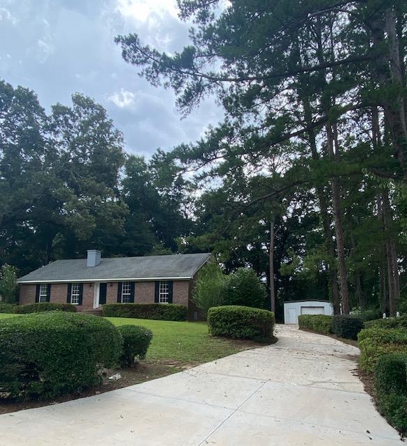Well-Sought-out Southern living home.  Located in one of Albany's most desirable areas.  This ranch-style home includes 1628 sq ft, 3 beds, 2 baths, and a wired shed with an additional shed all on 1 acre.. Located near River Pointe Golf Course and Lake Worth in Lee County Ga..   This home also includes an office/exercise room.  The home has been freshly painted and has new carpet in the master bedroom and includes his and her closets as well as dual sinks.  The living room includes a wood-burning fireplace with high ceilings. The roof and HVAC are approximately 8 years old.  Enjoy the lush landscaping and a beautiful brick patio for outdoor enjoyment in the peaceful, spacious yard.  Plenty of parking.  Call today for your viewing.
