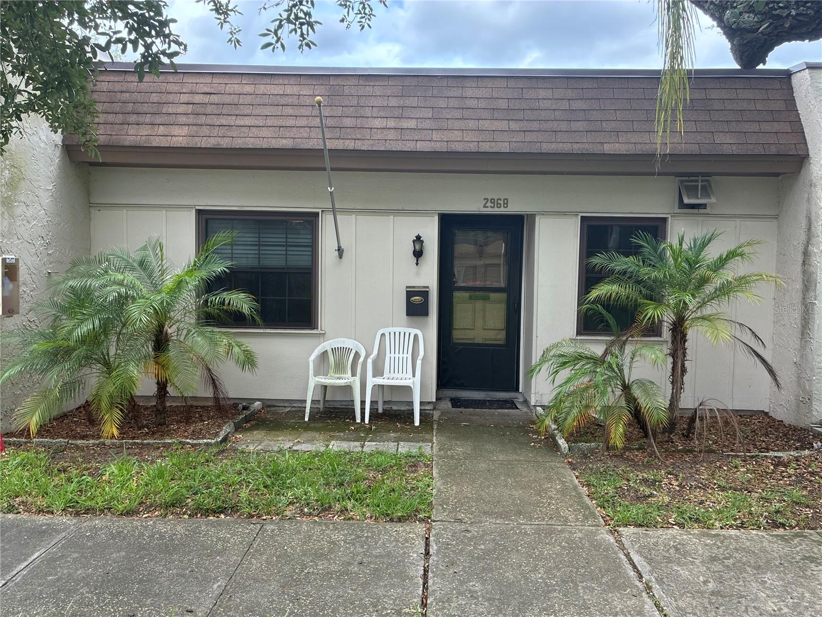 Clearwater highly desirable 55+ community with car free living.  2 bedrooms, 1 bath with an open floorplan.  Laminate flooring in living areas and ceramic tile in foyer, kitchen and bathroom.  enjoy the outdoors on your front patio or the backyard area.  Great location: Bayside Bridge Plaza a 5-minute walk which includes Publix, Planet Fitness, dining and shopping, 8.6 miles to famous Clearwater Beach, 18 miles to Tampa International Airport, historic downtown Dunedin 7.2 miles.  Your monthly maintenance includes cable, internet, maintenance grounds-exterior-roof, heated pool and recreation area with shuffleboard, gas, water, sewer and trash.