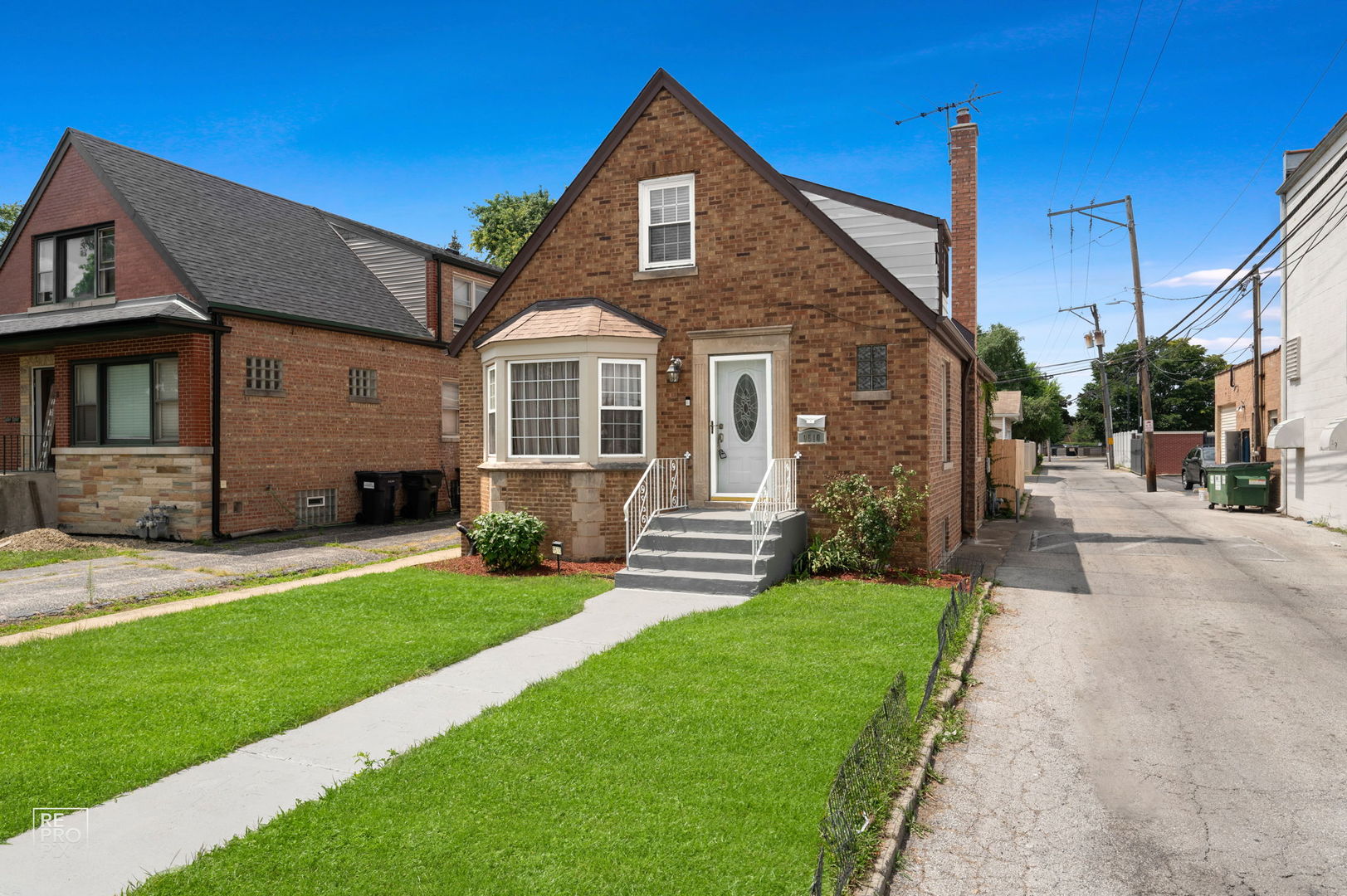 This charming brick well maintained 1-1/2 story Cape Cod boasts many updates! Featuring 4 bedrooms (2 on the main level & 2 upper level). Full bath with whirlpool tub on main level & 3/4 bath upstairs. Spacious eat-in kitchen with beautiful custom cabinets, granite countertops & some stainless steel appliances. Lots of natural light in the large living room. Huge unfinished basement with ample storage space, washer, dryer & washtub. New roof, new carpeting in upstairs front bedroom, ceiling fans, enclosed back porch. 1-1/2 car detached garage w/garage door opener & 2 hand transmitters. Close to transportation, schools, shopping, dining & more! Home being sold "as is".