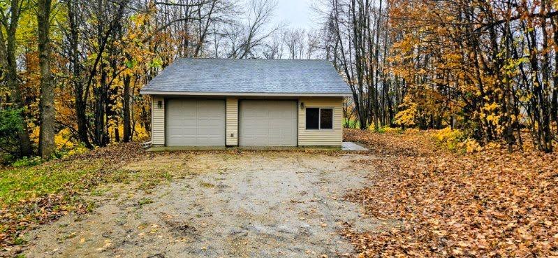 HEATED FINISHED SHOP! on a beautiful buildable lot! Potential Shouse! Experience the ideal blend of space, convenience, and potential with this fully finished and heated shop, perfectly situated on a generous residential lot just outside Alexandria. Built with quality in mind, this impressive 1,500+ sq. ft. shop is designed for year-round use and features two 8' x 10' overhead doors along with two service doors for easy access. Inside, you’ll find 9' ceilings, excellent lighting, an in-floor drain, air compressor lines, abundant electrical outlets, built-in cabinetry, and even attic storage—everything you need for hobbies, projects, or storing your favorite toys. The expansive lot offers the perfect setting to build your future home, surrounded by mature oak trees in the sought-after Country Shores neighborhood. This has been approved for conversion into living quarters making this an economical shouse. Enjoy a peaceful, private atmosphere while staying conveniently close—just 5 minutes from Alexandria’s south side and only 2 minutes to I-94. Opportunities like this don’t come around often—schedule your showing today and see the possibilities for yourself!