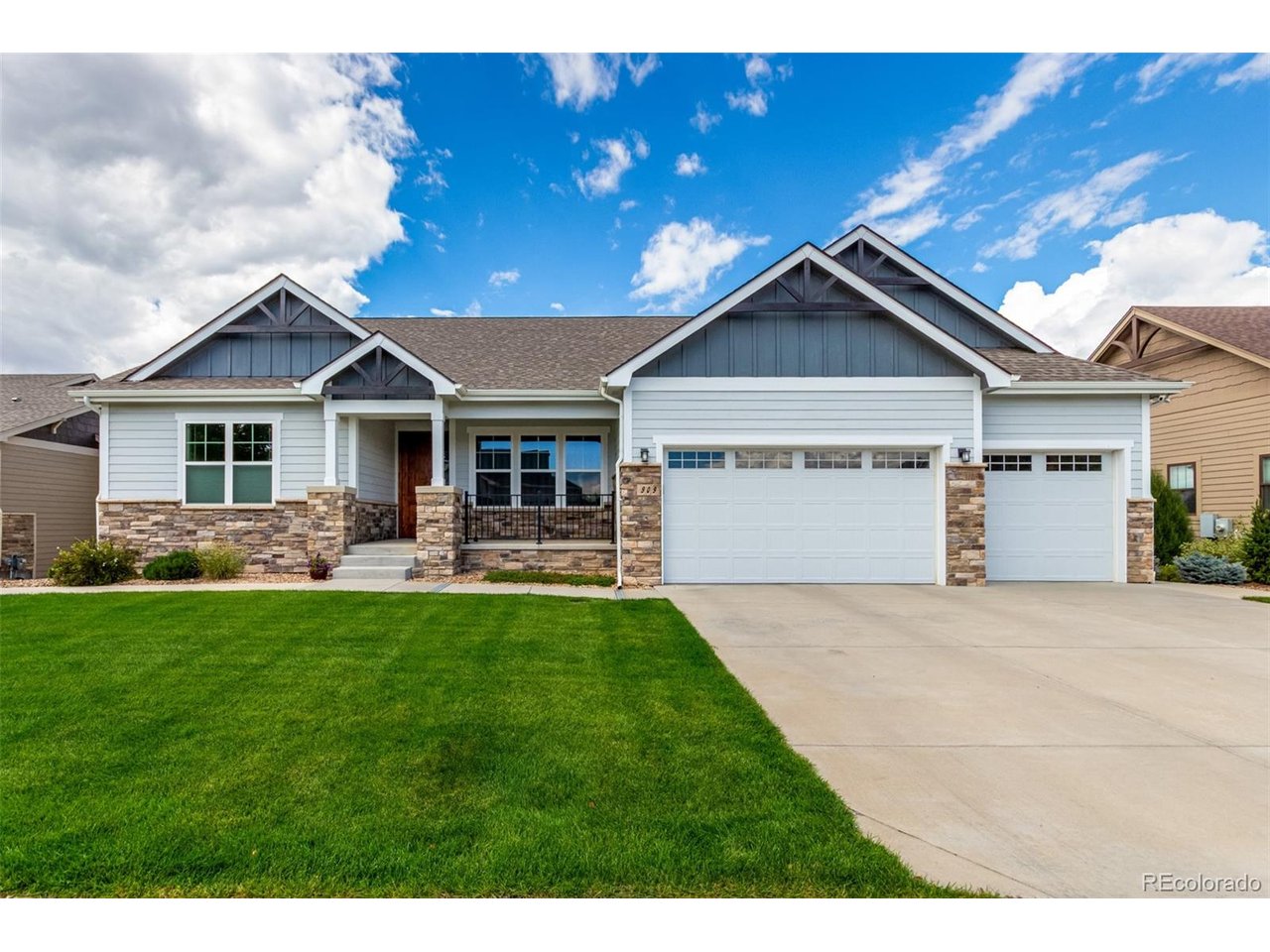 REDUCED!! Welcome to this exquisite ranch-style home situated on a premium walkout lot with mountain views in desirable Timnath. This maintained residence offers three spacious bedrooms on the main level, complemented by luxury finishes and high-end appliances throughout. 5-piece Primary Bath includes a heated floor. Newly finished basement (2023) provides an open area to make your own. There is potential for 2 additional bedrooms in the smaller finished room and a large walk-in closet. The central vacuum that is available on the main floor, in the basement, and in the garage for convenient use, nothing to haul around. Upstairs central vacuum hides the hose in the wall. Start your mornings with coffee on the covered deck while enjoying the beautiful mountain views. Professional landscaping creates a stunning backdrop for outdoor living. Embrace a lifestyle with easy access to walking paths and trails throughout the community. Ideally located minutes from Timnath's new high school, beautiful golf courses, and outdoor recreation, while offering convenient access to I-25 with downtown Fort Collins less than 15 minutes away. This remarkable home combines luxury finishes, and an ideal location for those seeking both comfort and an engaging lifestyle. Also a 3 car garage provides plenty of space for your vehicles and toys!