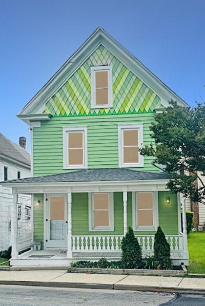 ZONED:  C2 residential/ commercial.  AMAZING LOCATION! Come see this classic Chincoteague Island home, fully renovated w/contemporary amenities & a "modern farmhouse" flair. With large 1st floor spaces, 2 bedrooms (or offices), 1.5 baths & an additional space upstairs (easily used as an office, gallery space or additional guest accommodations), this Main Street island property will surprise you with its generous bright spaces & clean, cool beach vibe. A private balcony off the primary bedroom offers a peek-a-boo glimpse of the Chincoteague Bay & the back yard is private & quaint with an outdoor shower & back deck. A traditional Septic System serves the home. The entire property is an oasis of peace & calm-yet centrally located & convenient to everything the island has to offer. MUST SEE!