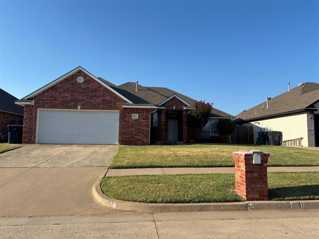 LOVELY HOME FOR LEASE IN SOUTH OKC, MOORE SCHOOLS.  3 Bedrooms PLUS Study, 2 bathrooms and a Spacious-open living area.  Great Kitchen with plenty of cabinets, counter space and a built-in pantry.  Fireplace, crown molding and attractive woodwork add a sense of comfort and style. This home features a split bedroom plan.  Large Primary bedroom with on-suite bathroom, double sink vanity, separate tub & shower & roomy closet with built-in shelves. Good size secondary bedrooms.  Private fenced yard and OVERSIZED 2 car garage.   This home is ready for you to move in and enjoy!