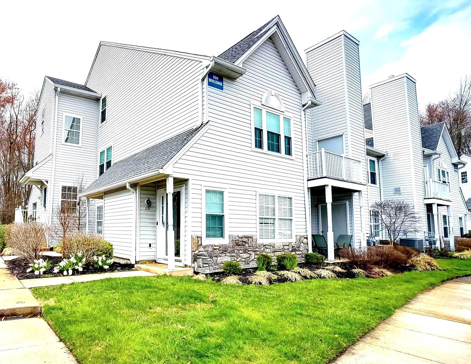 STUNNING CONDO FOR SALE!  Welcome to 302 Quail Road, where modern upgrades meet effortless living. Step inside to its slate porcelain tile application and ascend to the first level on the oak staircase. The dining room, kitchen, and hallway, greet you with Lifeproof LVP flooring. The kitchen is fit for the fussiest of gourmets, featuring Frigidaire Gallery microwave, range, and dishwasher package, along with the Whirlpool counter depth 4-door fridge, all in stainless steel finish! Complementing these features are quartz countertops, Kraftmaid soft close 42" cabinets, and glass tile backsplash. Adjacent to the kitchen, The Great Room features a strking accent wall with natural stone, and black walnut live edge mantel, complimented by dimmable pendant lighting and remote controlled ceiling fan. Venture down the hall to a Spacious Main Bedroom with another Black Walnut Mantel and Walk-in Closet.  The recently remodeled hall bathroom includes ceramic flooring and laundry area with 42" soft close cabinetry.  A Second bedroom with a double closet finishes this level. Let's go up to the recently refurbished second level bedroom with its brand new carpet, paint, and impressive ceiling woodwork. Second level bathroom is recently refurbished with ceramic tile flooring and fresh paint. Walk in closet with large bonus storage beyond compliments the second level. Additional mentions include five ceiling fans throughout the unit along with high grade carpets and padding. All new decorator receptacles, switches and faceplates. Six panel doors with Schlage hardware. New HVAC and HW heater (2024), new windows (2017). Andersen storm doors. Recessed LED lighting. Highly sought after Whitebridge Village offers swimming, recreation area, picnic areas, and walking trails along the ponds areas and playground.  Close to many major shopping areas, medical facilities, and recreational pursuits.  For commuters, all this is within 30 minutes of Philadelphia or JBMDL, and the shore is just an hour away. Make your appointment today before it’s too late!