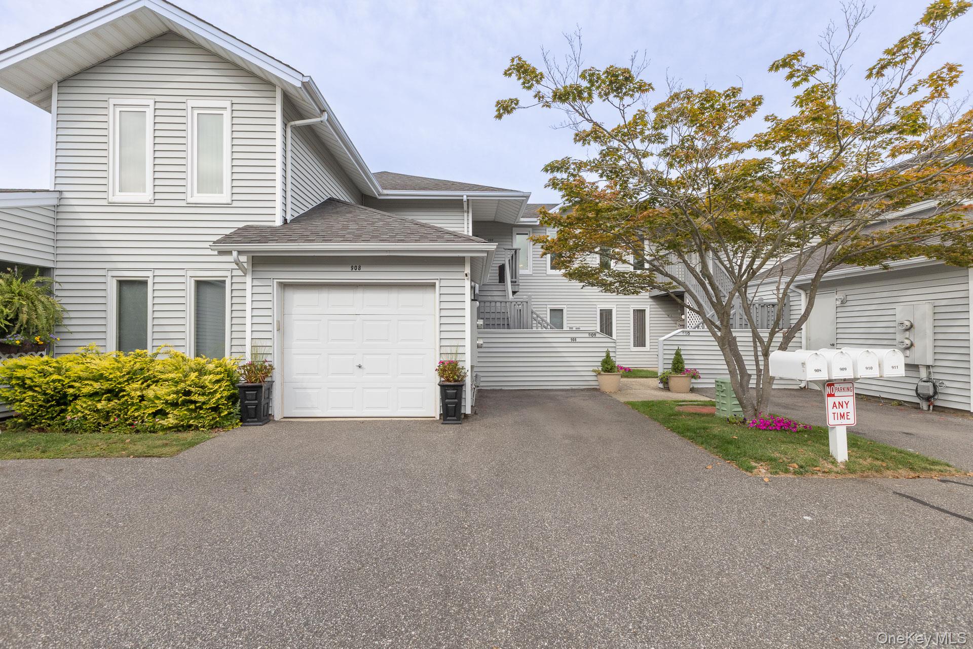Stunning 2 Bedroom, 2 Bath Condominium in the Highly-Desired Fairfield Saint James 55+ Community.  This Ground Floor Unit was Completely Updated 1 Year Ago. Generous-Size Living Room, Dining Room and Eat-In Kitchen.  Beautiful, Natural Light Fills this Unit, with Sliding Doors to a Private Patio with a Lovely Outdoor Sitting Area.  Laundry is in Unit’s Utility Room, Attached 1-Car Garage. 
Complex Amenities Include Clubhouse Activities, Trips, Bus Service to Local Shopping and Smithtown Senior Center. Gym, Spa, 2 Outdoor Saltwater Pools, Tennis, Bocce Ball Court, Pickleball and More.  Appliances, and Updates all 1 Year Young.