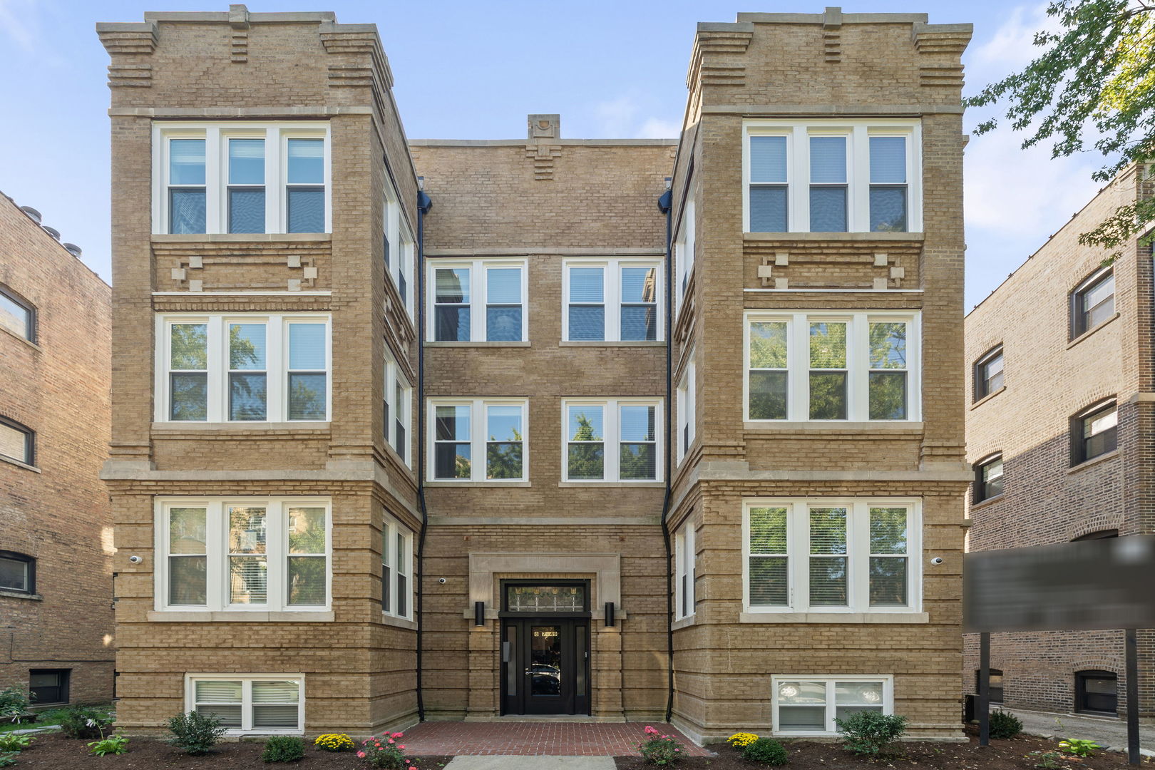 Welcome to 847 West Ainslie Street, unit 1W-a masterfully designed duplex featuring 4 bedrooms, 4 bathrooms, and convenient tandem parking. The first floor boasts an open kitchen with a chic island, quartz countertops and backsplash, and premium BOSCH stainless steel appliances. The spacious living and dining area is perfect for a good-sized table and cozy nights by the fireplace, complete with a full bathroom on this level.    The expansive primary suite includes walk-in closet and separate closet   and a luxurious ensuite bath with heated floors, a double vanity, and a walk-in shower.     The lower level offers heated floors, natural light, and separate entrances, featuring a generous family room, three bedrooms, and a full bath. One of the bedrooms includes an ensuite bath, making it ideal for guests.    This property is equipped with organized closets, window treatments, central air/heat, a tankless hot water heater, and a full-size LG washer/dryer. A good-sized deck adds to the outdoor charm.     Nestled in the heart of Margate Park, the fully gutted and rehabbed development features seven modern condos five simplexes with 3 bedrooms and 2 bathrooms each, and a garden unit with 3 bedrooms and 2 bathrooms, each featuring outdoor private decks. fresh designs while preserving the building's original charm, highlighted by wooden stairs and a skylight.  Located near the lake and a park, 847 West Ainslie Street provides an ideal setting for city living. These stunning units are ready for delivery.
