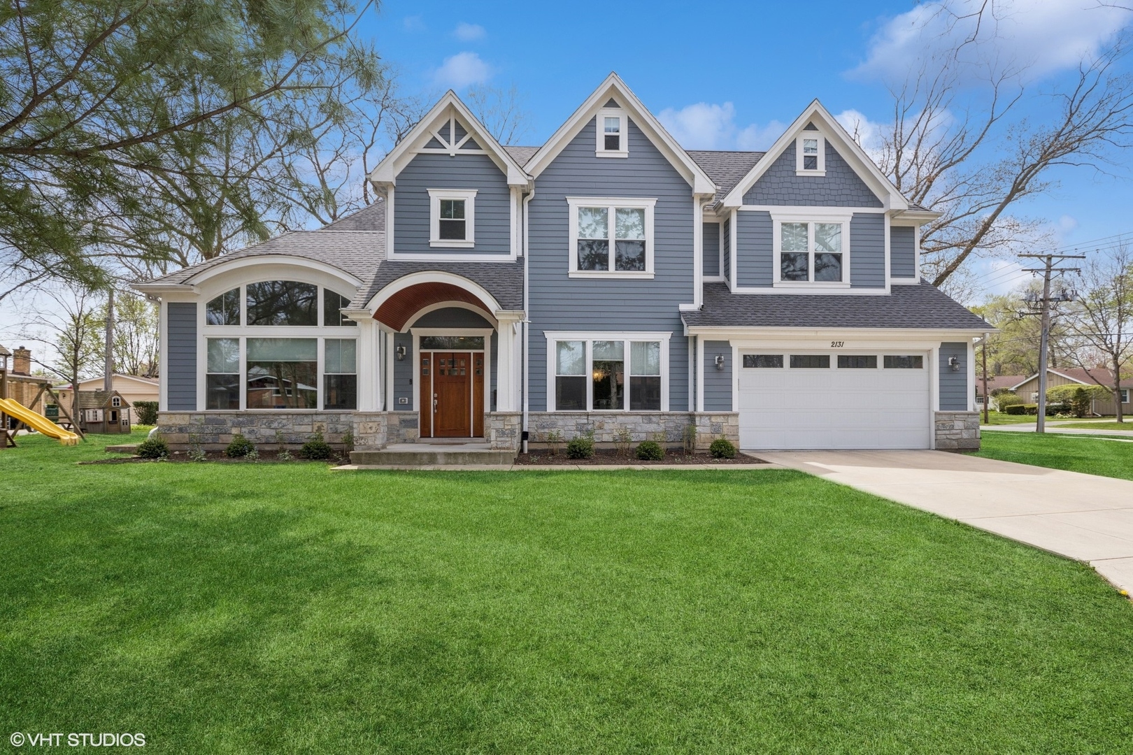 The home you've been waiting for! Gorgeous 2017 construction in the McKenzie School District with an open floor plan and high-end finishes throughout. Luxury, comfort, and elegance abound in this 6-bedroom, 5 1/2 bath, 6,200-square-foot home, ideally situated on a quiet cul-de-sac street with an attached garage. At the heart of the home lies the family room, where a fireplace sets the stage for cozy evenings under a magnificent 17-foot cathedral ceiling. The kitchen is a chef's dream, equipped with Thermador appliances, white custom cabinetry, quartz countertops, and a generous island. The library and dining room provide the perfect retreats for family gatherings or entertaining friends. The first floor includes a bedroom with an ensuite bathroom, while the second level features four additional bedrooms-including a stunning primary suite with a soaring 14-foot ceiling and a spa-like bath that promises tranquility. A second-floor laundry room adds convenience for everyday living. Other highlights include a first-floor mudroom with storage lockers and a pet shower, a finished lower level with a wet bar, customized play area, additional bedroom, and full bath, plus a finished attic perfect for a home office or playroom. Don't miss the chance to make this exceptional home in the award-winning New Trier School District your own.